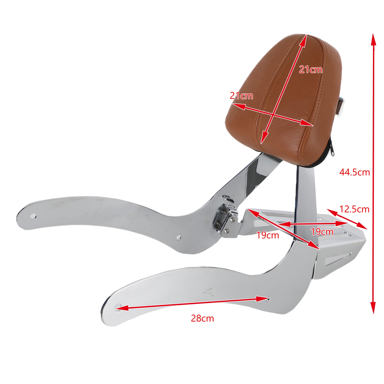 Passenger Backrest Sissy Bar Fit for Indian Scout 2015-2020 Scout Sixty ABS Generic FedEx Express Shipping