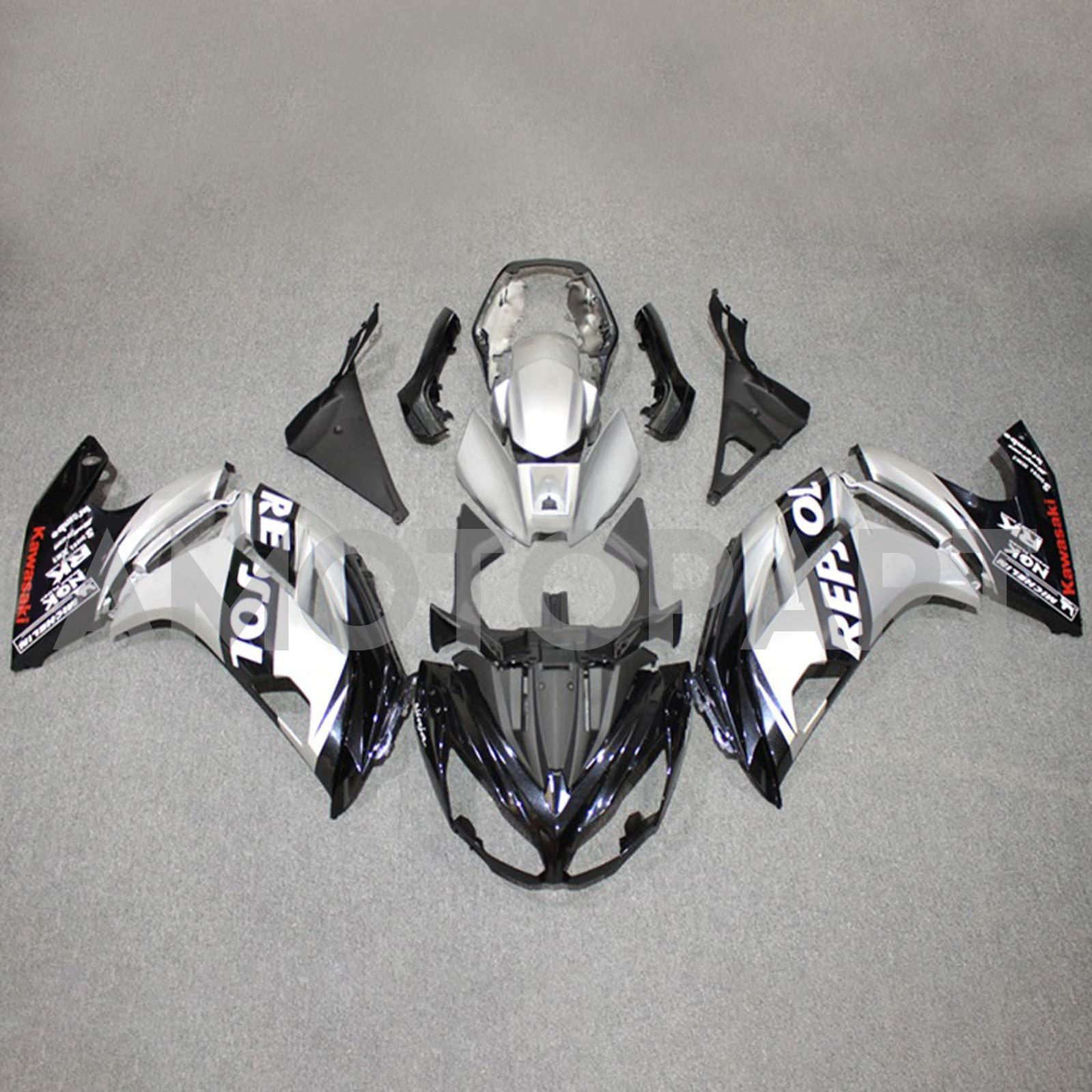 Amotopart 2012-2016 Kawasaki Ninja 650 Sliver Fairing Kit