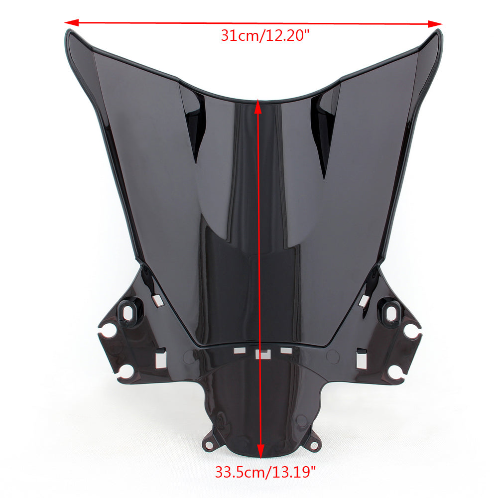 2010-2013 HONDA CBR250R MC41 WINDSCHRIFT RUTSCREEN DUBBELE BUBLE BLACK GENERIC