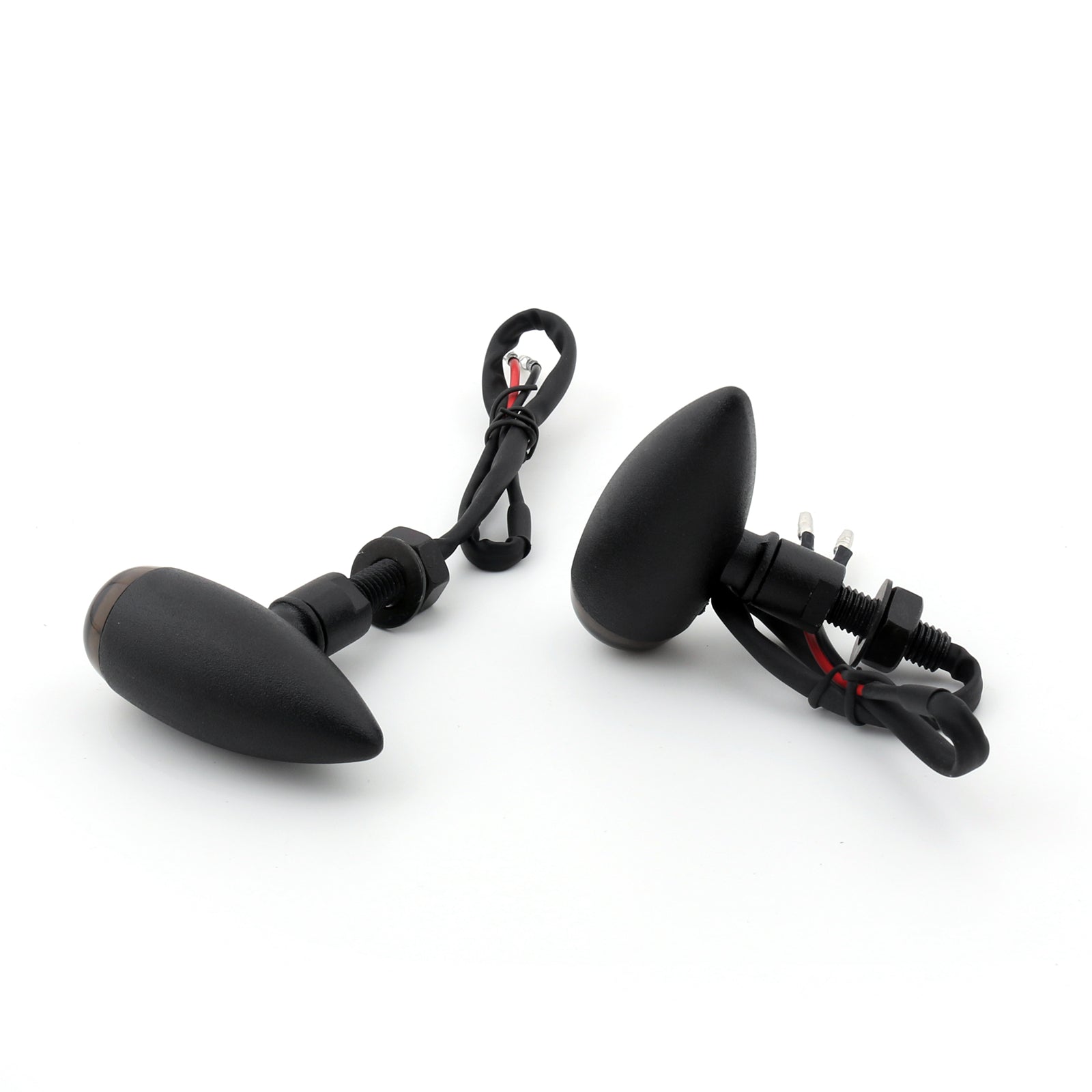 Harley Motorcycle Custom Bike Cruiser Bobber Chopper Bullet Turn Signal Light Fit Black