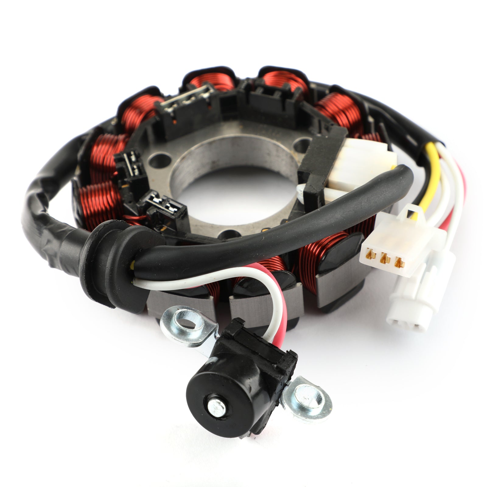 Generator Stator Coil för Yamaha TTR110 TT-R110 08-17 5B6-H1410-00 5B6-H1410-01 via FedEx