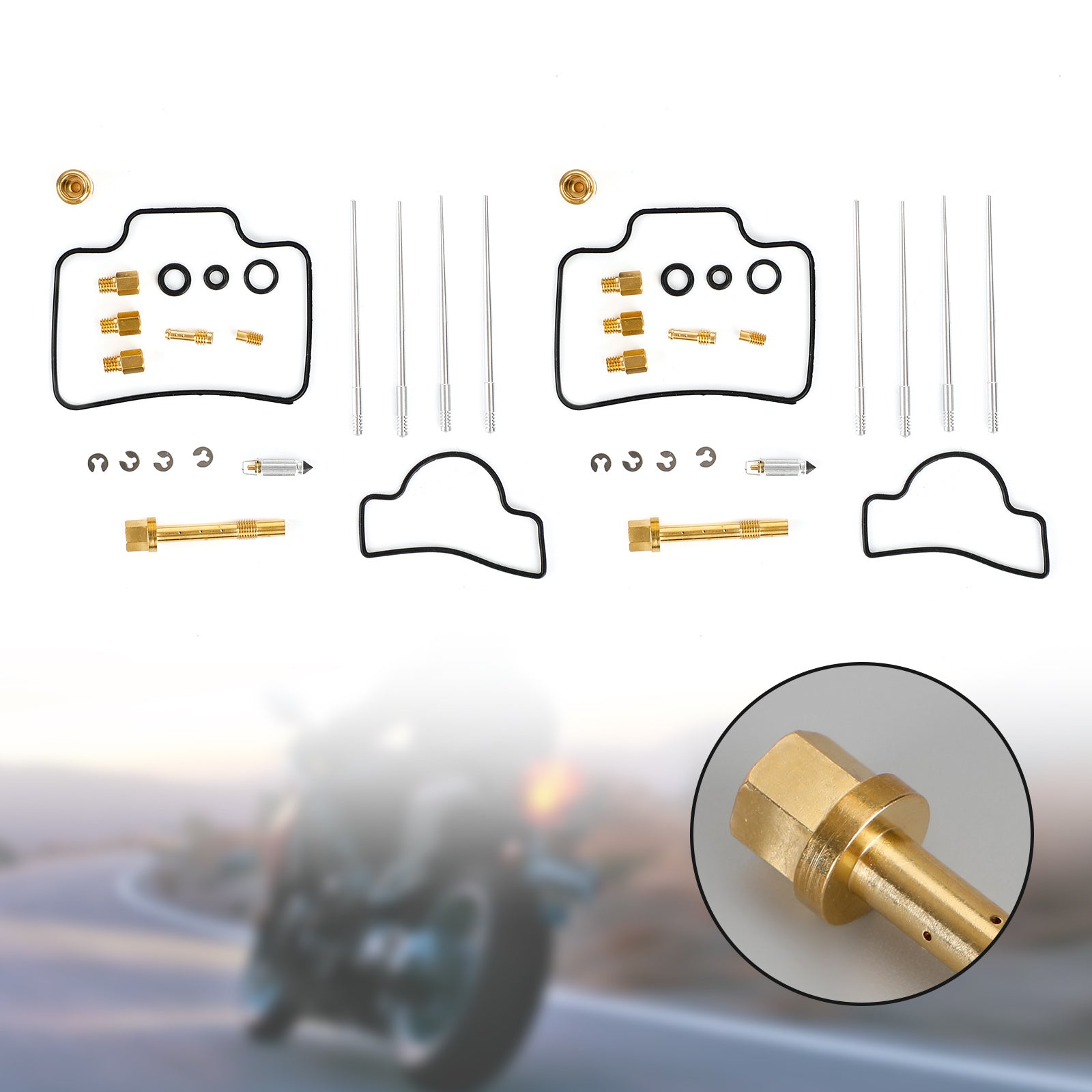 2x carburateur koolhydraten herbuild reparatiekit geschikt voor Suzuki RGV250 Gamma VJ21 VJ22