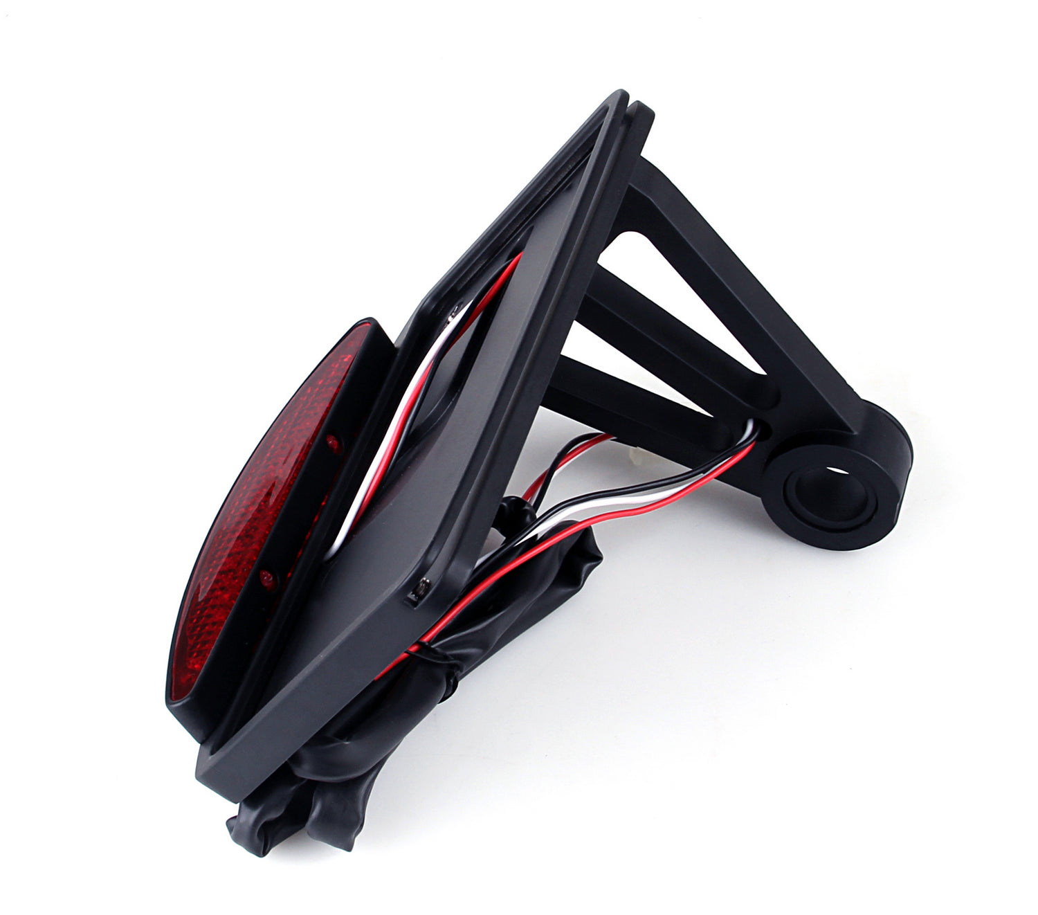 Boční montážní poznávací značka LED ocasní brzdové světlo pro Harley Customs Choppers Black Generic