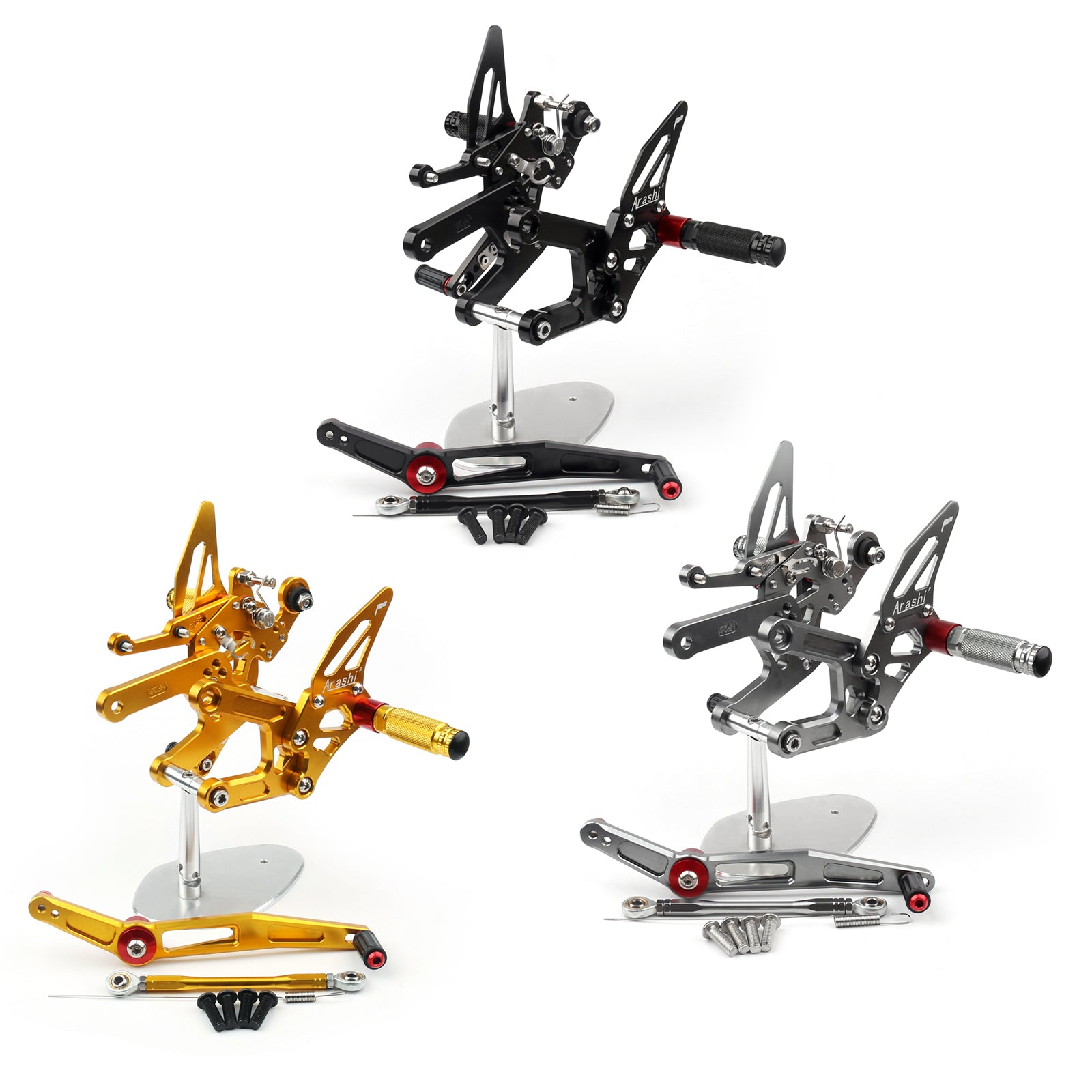 Pedane pedane posteriori regolabili per moto per Yamaha Yzf R6 2020