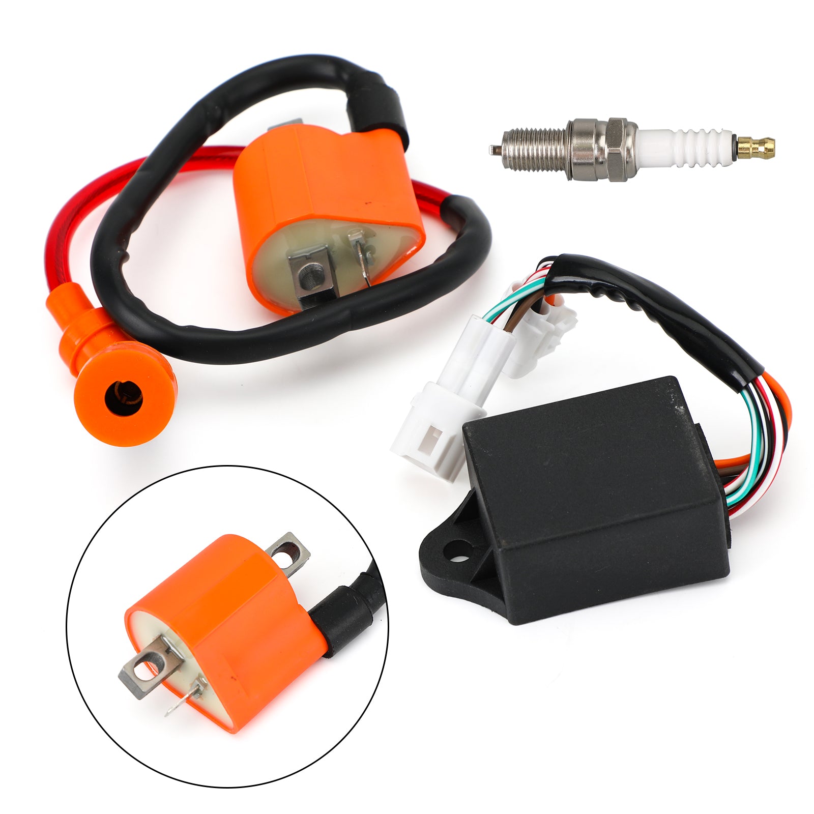 Yamaha Bear Tracker 250 YFM250B YFM250X 99-00 & 94-98 Timberwolf 250 YFB250 & Bobine d'allumage et bougie d'allumage CDI 4BD-85540-10-00 pour Timberwolf 250 YFB250FW 4x4 94-00