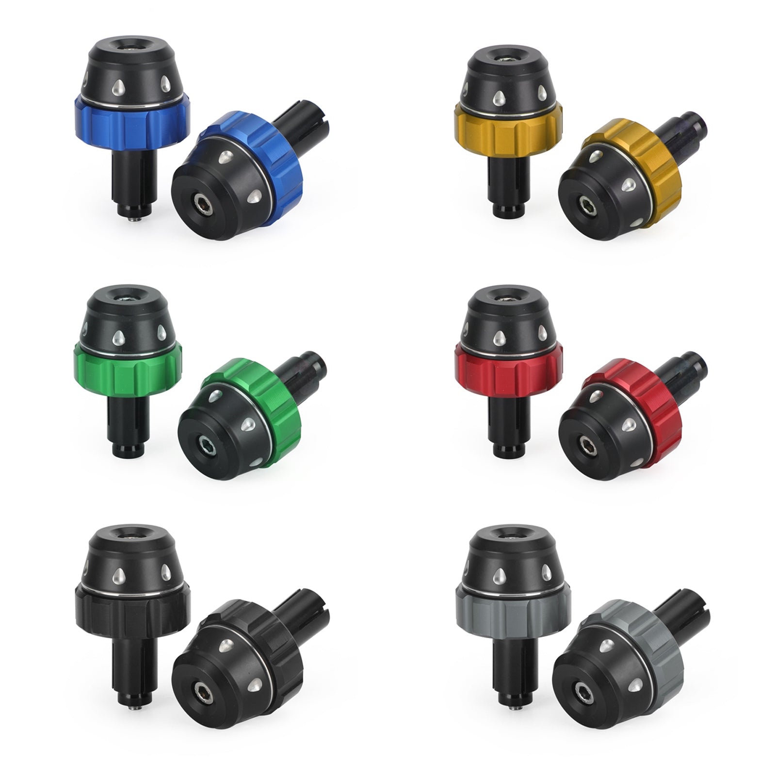 Motocicleta Universal 22mm 7/8" Plugs de peso de extremidade de barra CNC Sliders 465 gramas Genérico