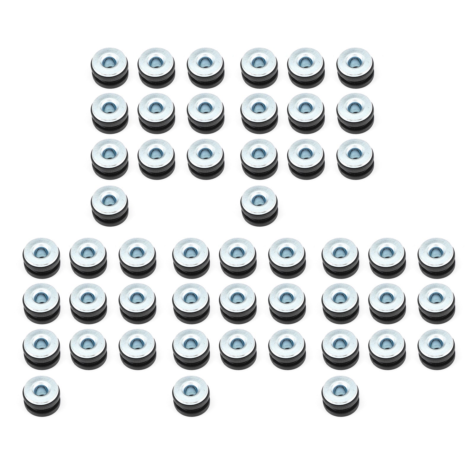 50 Pack handig M6 Motorfietsrubber Rigle Rijmboutkit Universele vervanging