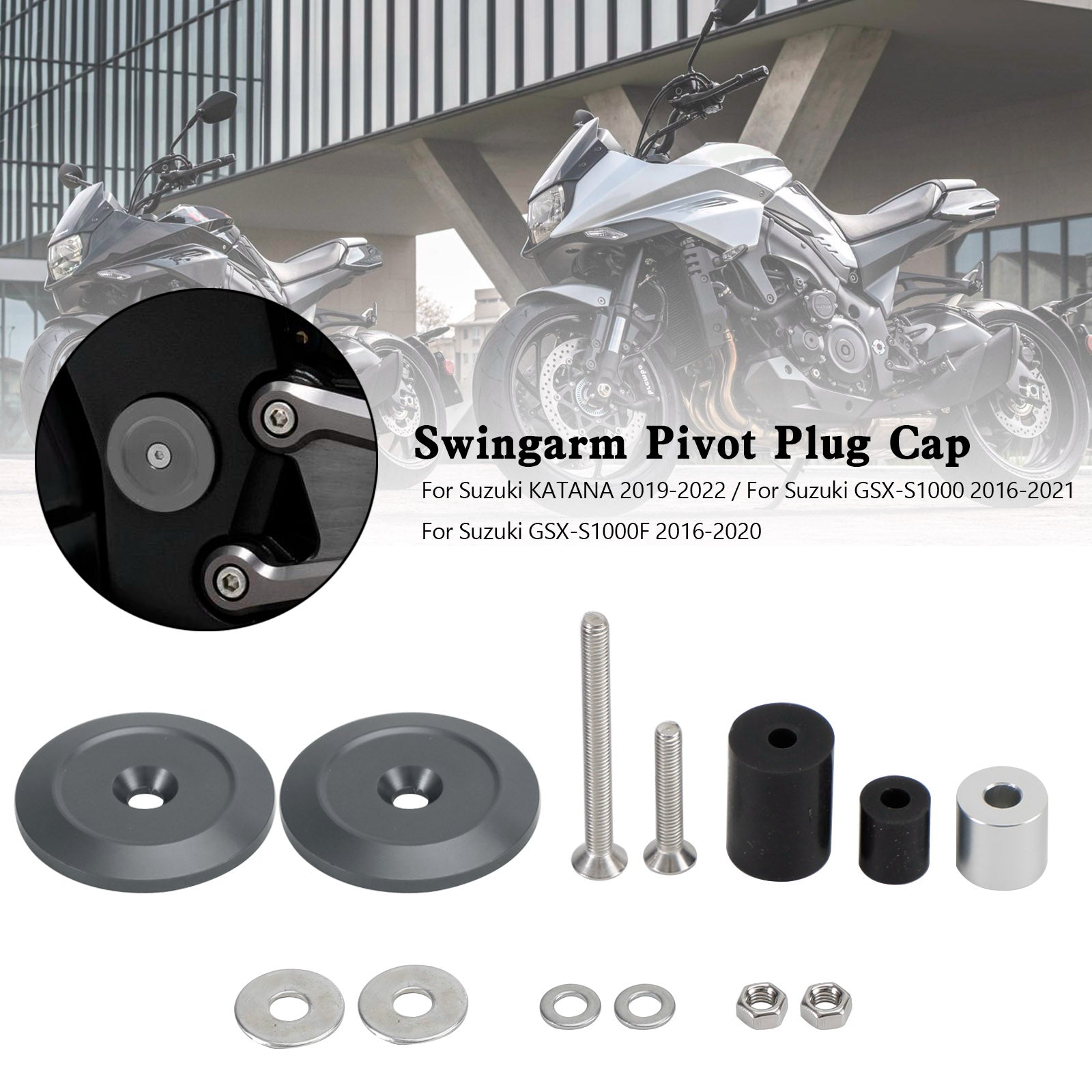 Swingarm Pivot zástrčka pro Suzuki Katana GSX-S1000 GSX-S1000F 2016-2021