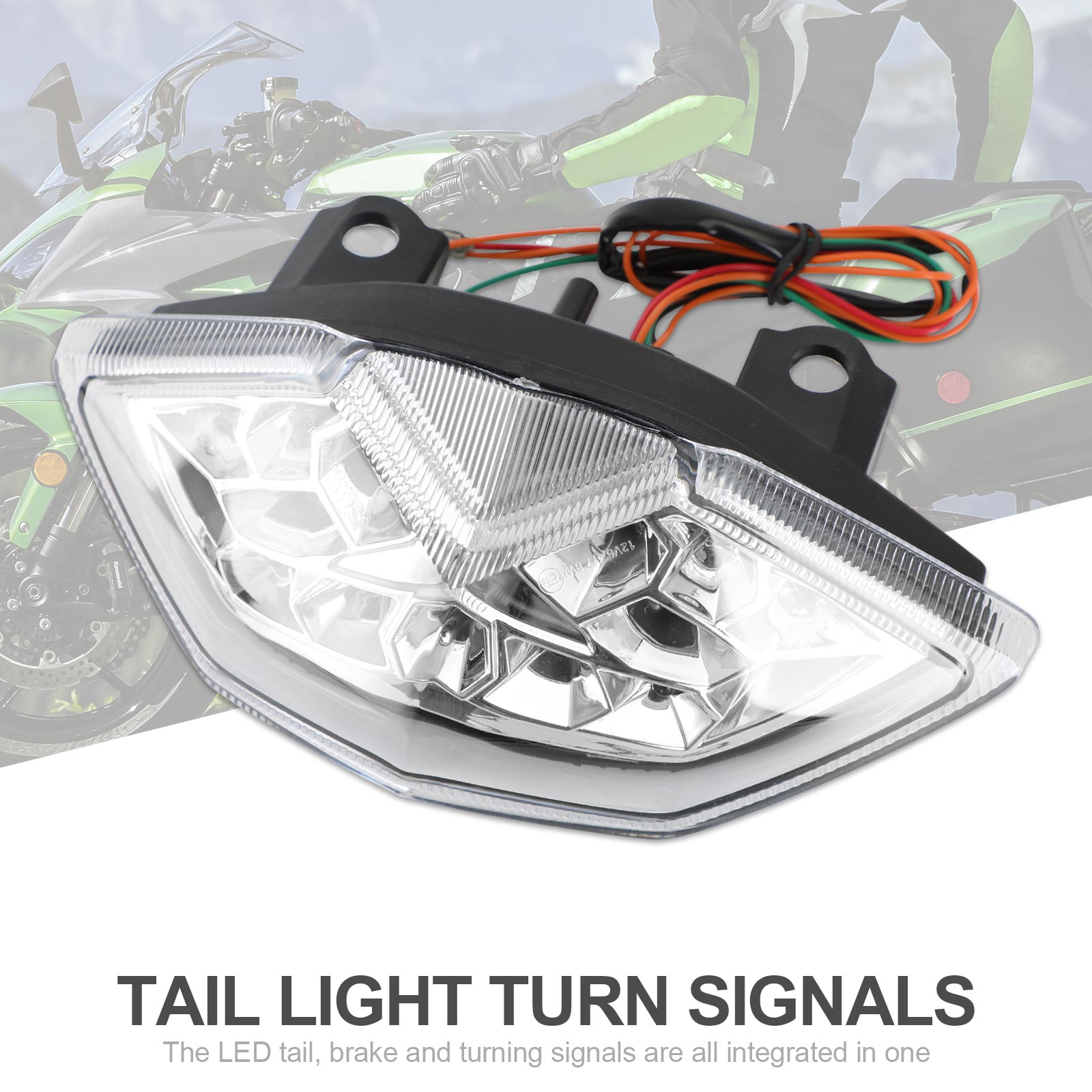 Luz traseira integrada para kawasaki ninja 1000 kle 650 versys 2020 z1000/sx genérico