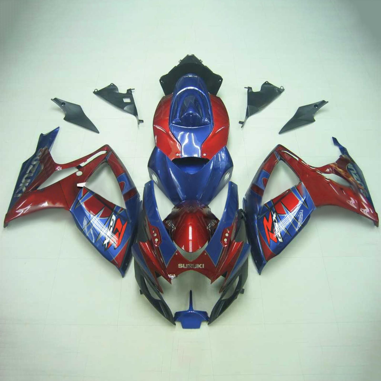 Amotopart 2006-2007 Suzuki GSXR 600/750 Glossy Blue&Red Fairing Kit