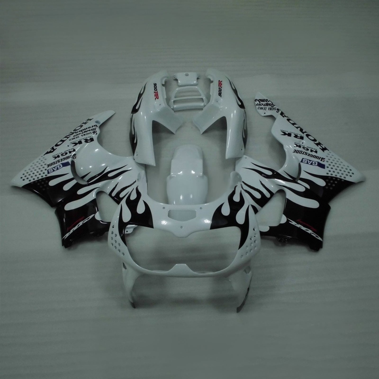 Amotopart 1994-1995 Honda CBR900RR 893 Fairing White & Black Kit