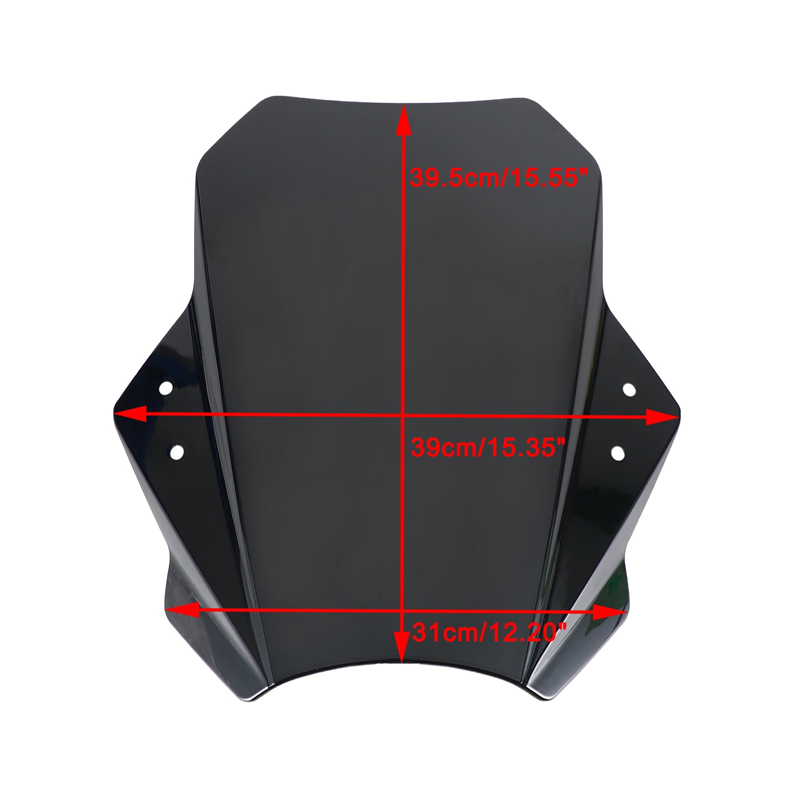 Universal Motorrad einstellbarer Windschirm Windschutzscheibe 22 mm 25 mm 28 mm Lenker Generikum