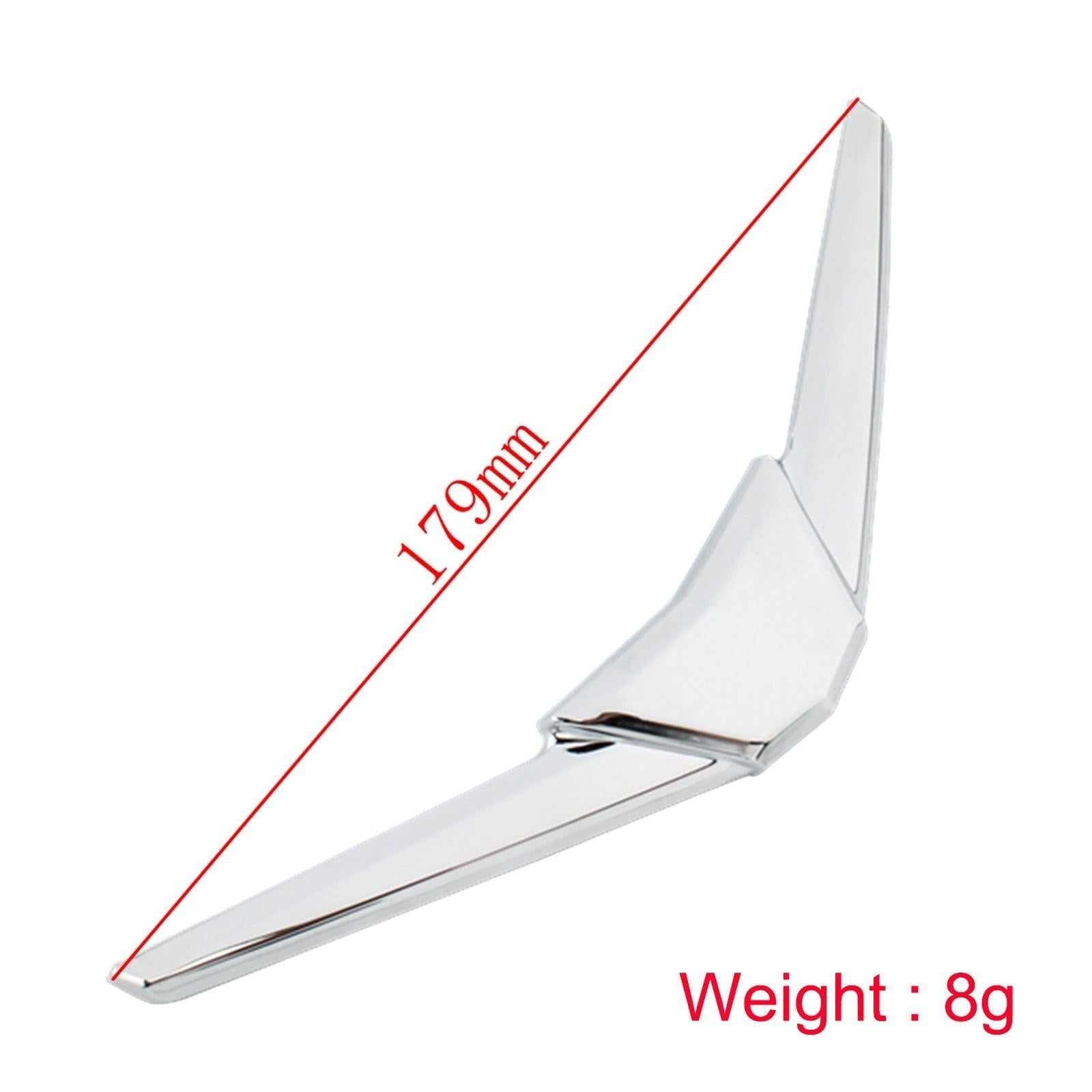 Chrome bageste fender tip trim accent sag til Honda Goldwing GL1800 1800 2018-2021 Generisk