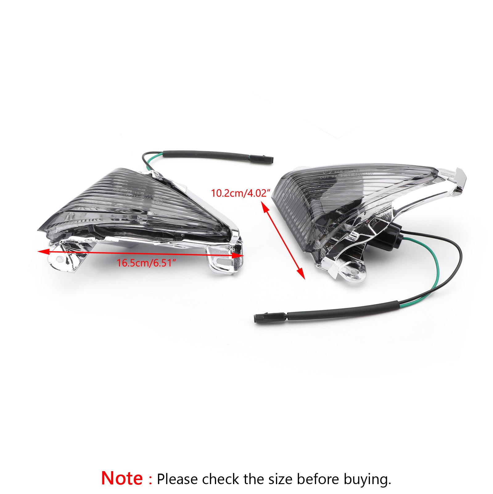 Vorderbeinsignale Objektiv für Kawasaki ZX14R 2006-2010 ZX10R 2006-2007 NINJA 650F 2006-2008 Rauch