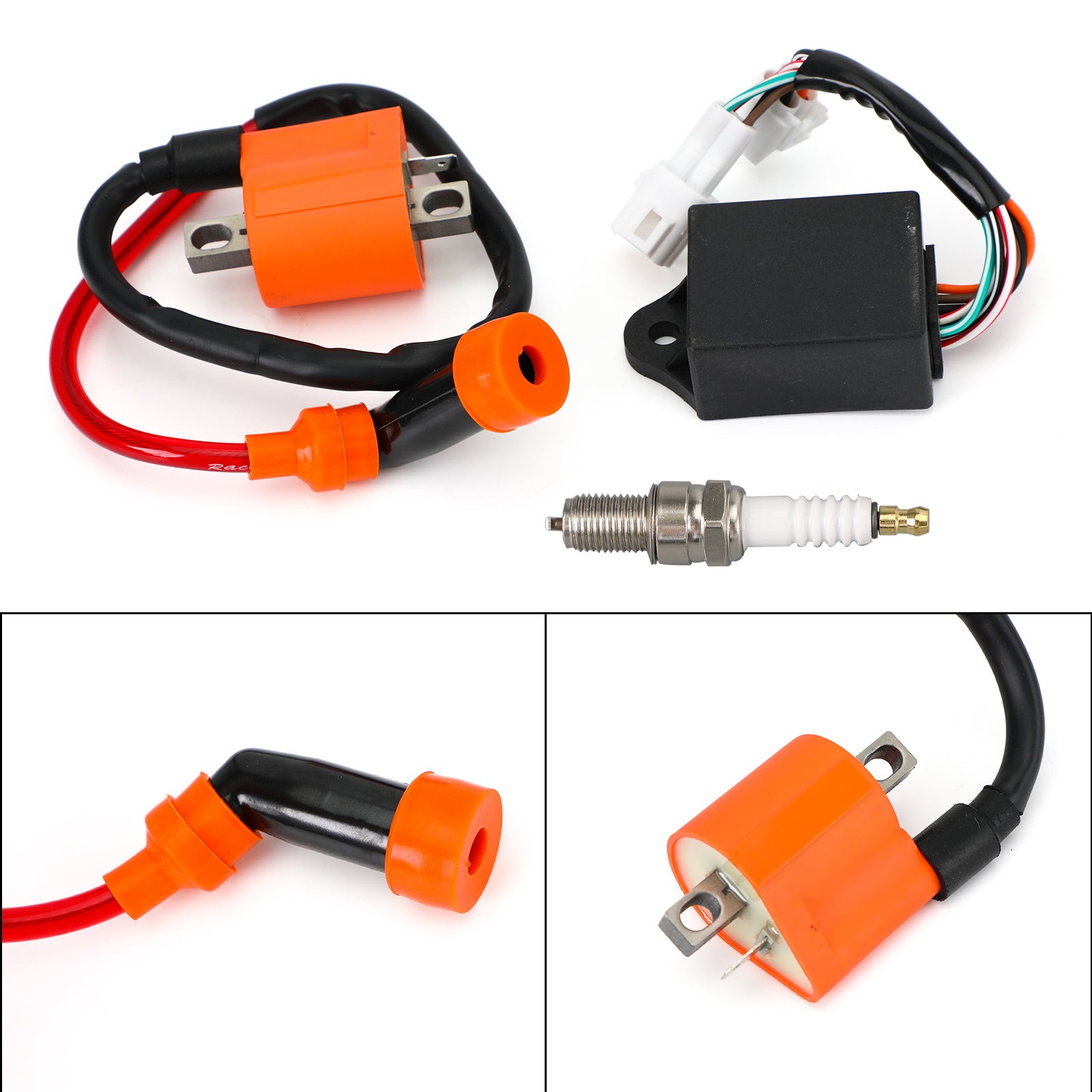 Yamaha Bear Tracker 250 YFM250B YFM250X 99-00 & 94-98 Timberwolf 250 YFB250 & Bobine d'allumage et bougie d'allumage CDI 4BD-85540-10-00 pour Timberwolf 250 YFB250FW 4x4 94-00