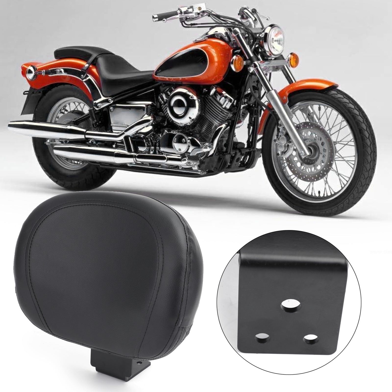 Motorcykel driver rytter ryglæn til Yamaha 1996-1997 V Star 650 XVS 650 XVS400 Generisk