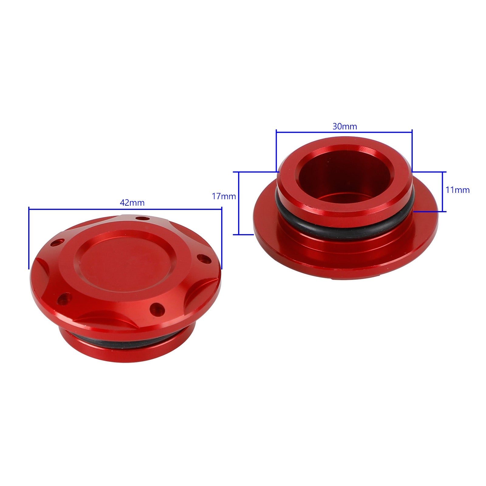 Tapas de orificio de marco negro de aluminio, cubierta de enchufe para Yamaha YZF-R3 R3 R25 MT03 MT25