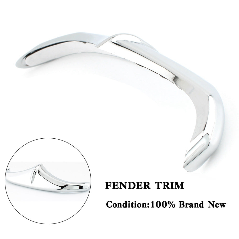 リアフロントフェンダー前縁先端トリムアクセントクロームツーリング FLHX FLTR 汎用