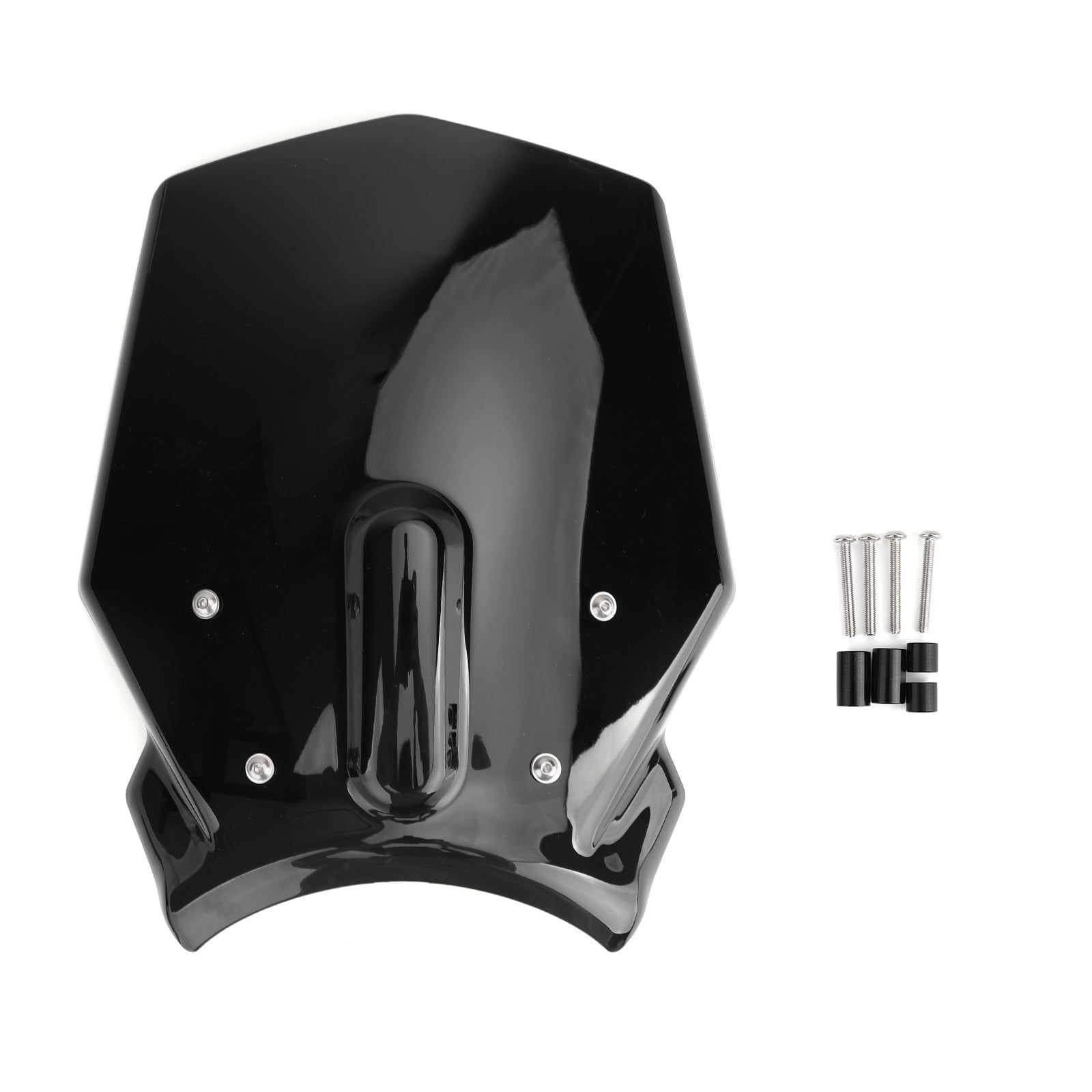 ABS Plastic Motorfiets voorruit voorruit voor Honda CB125R CB300R 2018-2019 Zwarte generieke