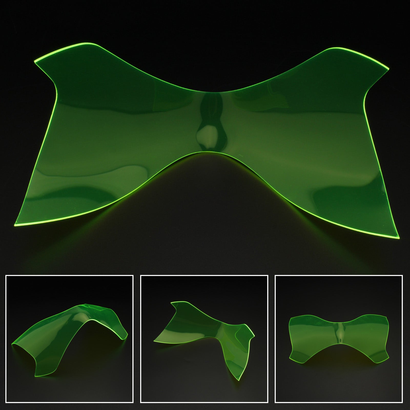 Front Lamp Lens Forlygte linse beskyttelse Fit til Kawasaki Z900 2017-2019 Røggenerisk