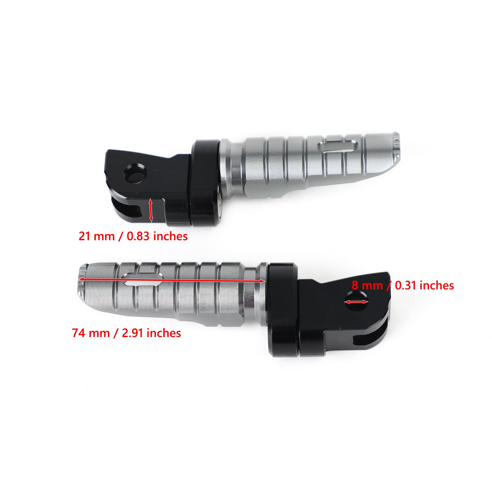 Reposapiés delanteros para Husqvarna Vitpilen Svartpilen 250 401 2019-21 genérico