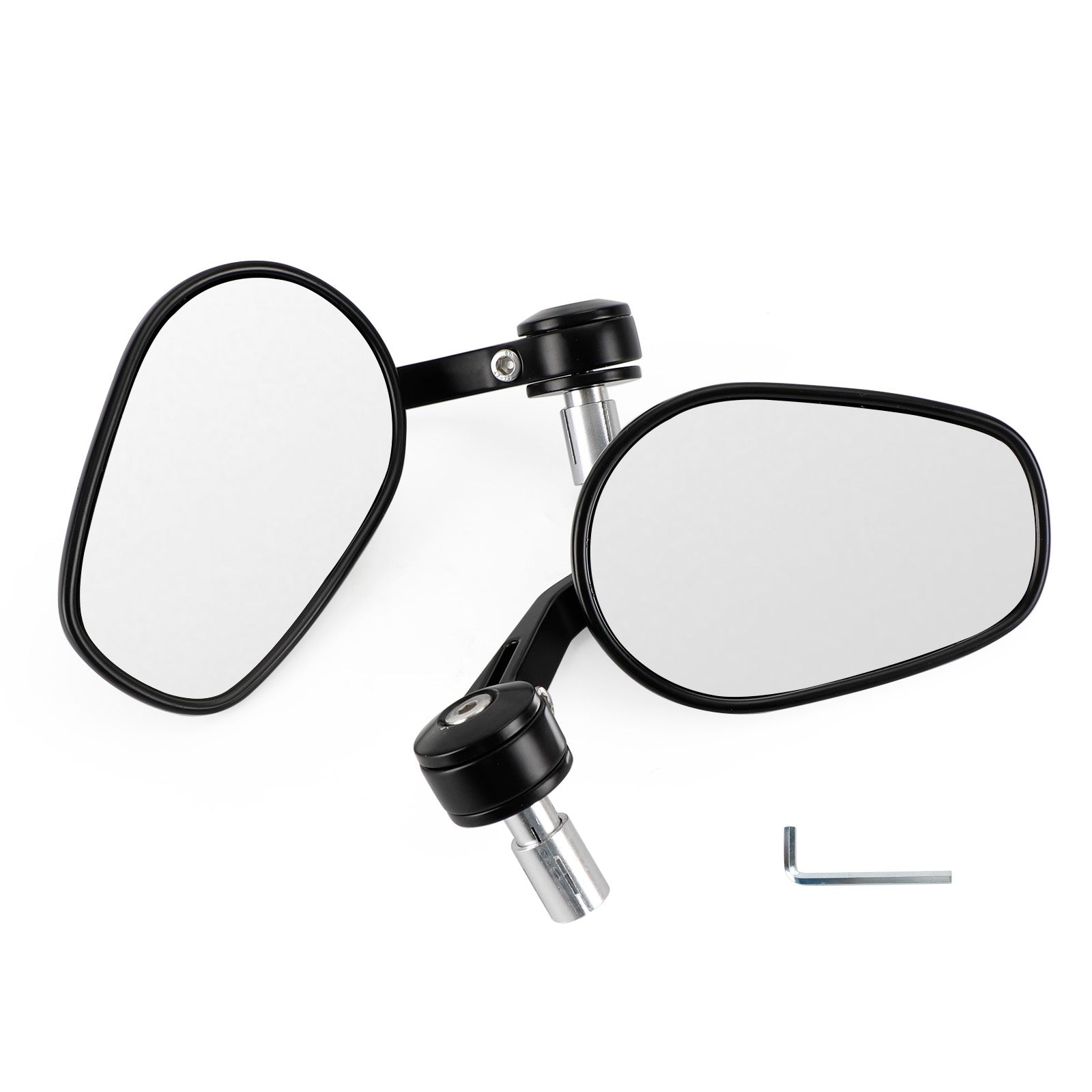 Paar 7/8" CNC-gefräste Lenkerendenspiegel aus Aluminium für Street Triple 675 765 Speed Triple
