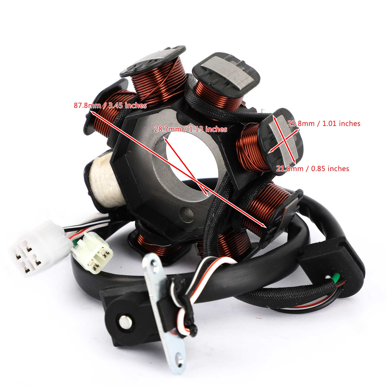 Generator Generator Stator Fit für Yamaha Raptor 90 ATV 2009 - 2013 2010 2010