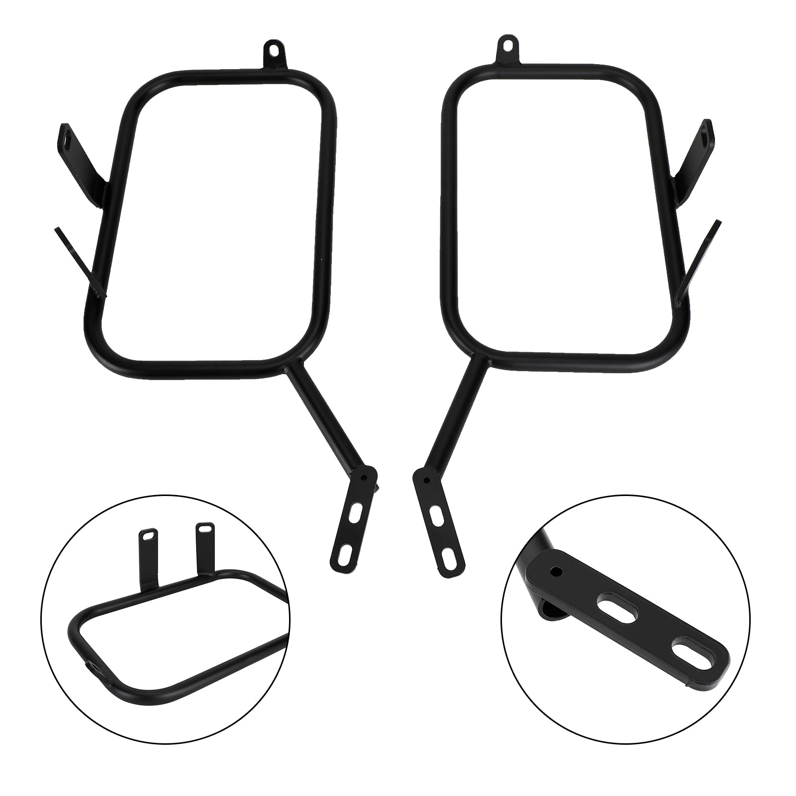 Black Saddlebag Support Montering Bracket til Ducati Scrambler 400 800 16-22