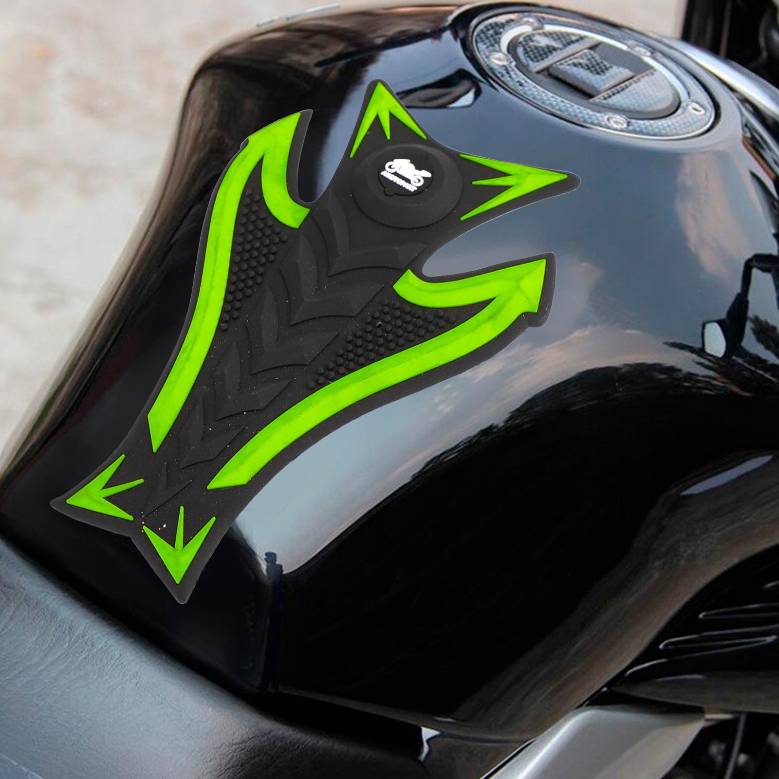 3D motorfiets rubberen gelgastankkussenbeschermer sticker en sticker tankpad