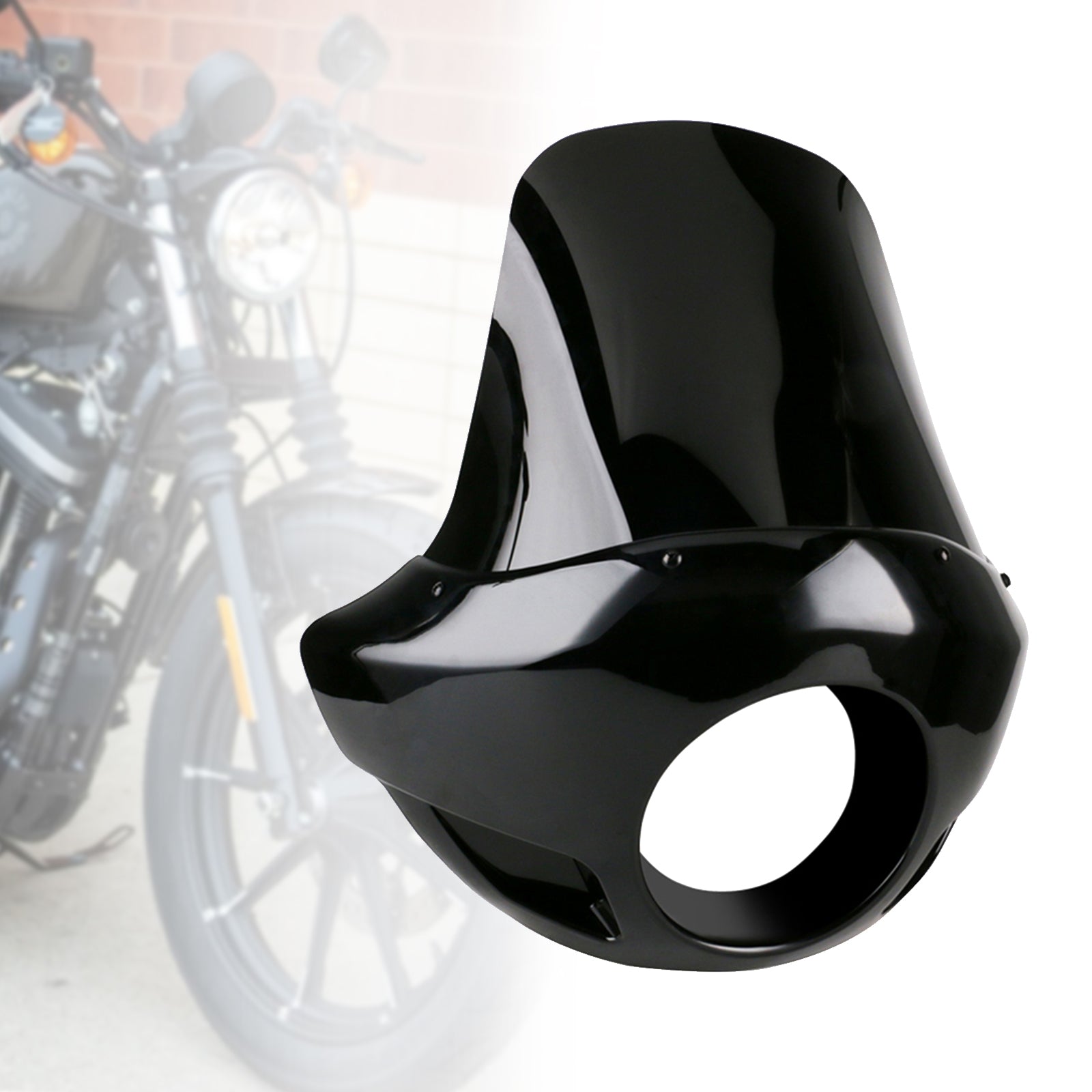 PARABREZZA CUPOLINO BURLY CAFE SPORT FAIRING UNIVERSALE NERO