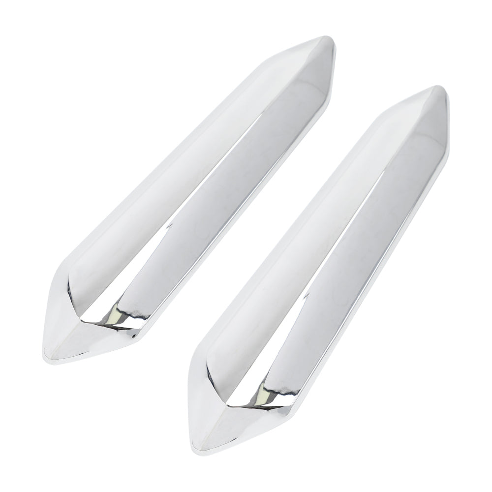 Paire des couvertures de force de pare-brise chromé pour le pare-brise pour Honda Goldwing GL1800 2018-2021 générique