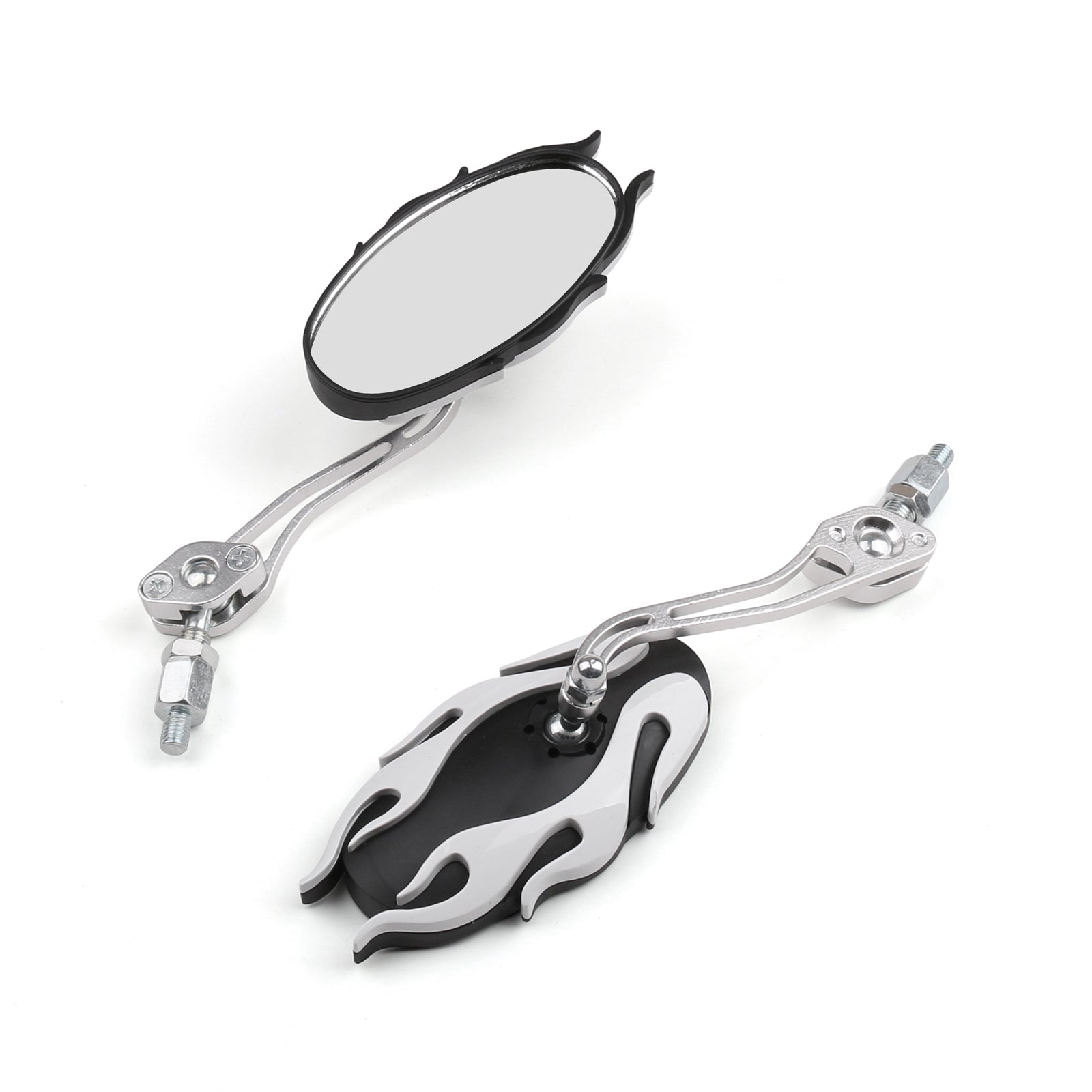 Motocicleta universal espelhos traseiros espelhos de vista traseira 8mm 10mm genéricos