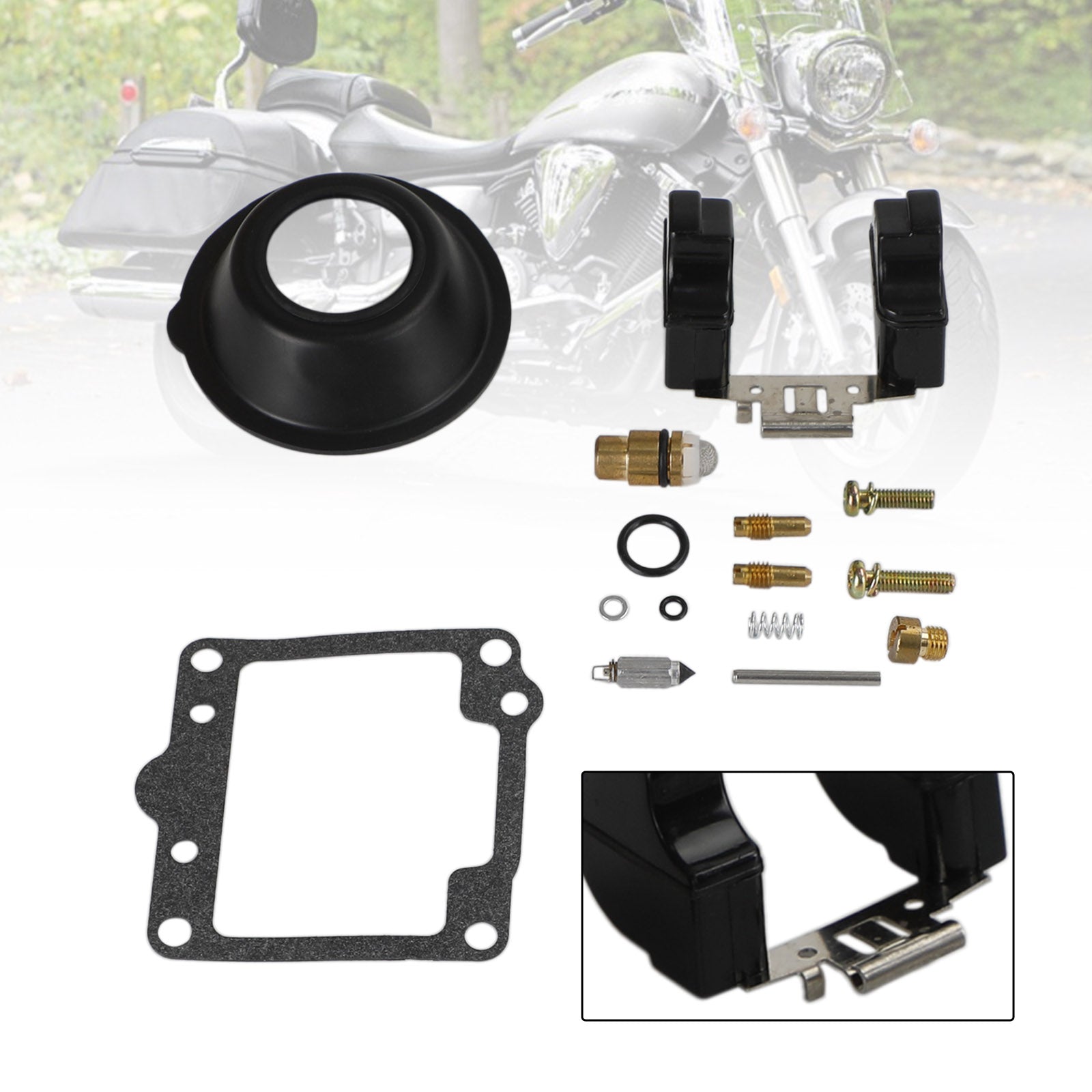 Förgasare Carb Rebuild Repair Kit Fit för Yamaha XS1100 XS1100L XS1100S 1980-81 Generisk