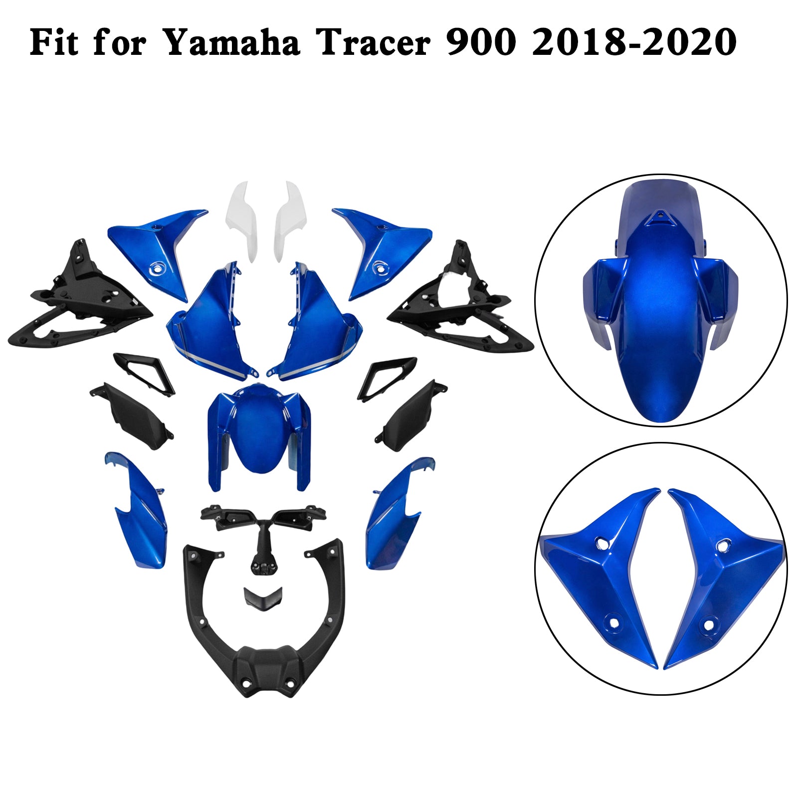 Amotopart Yamaha 2018-2020 Tracer 900 Tracer 900 GT Fairing Kit