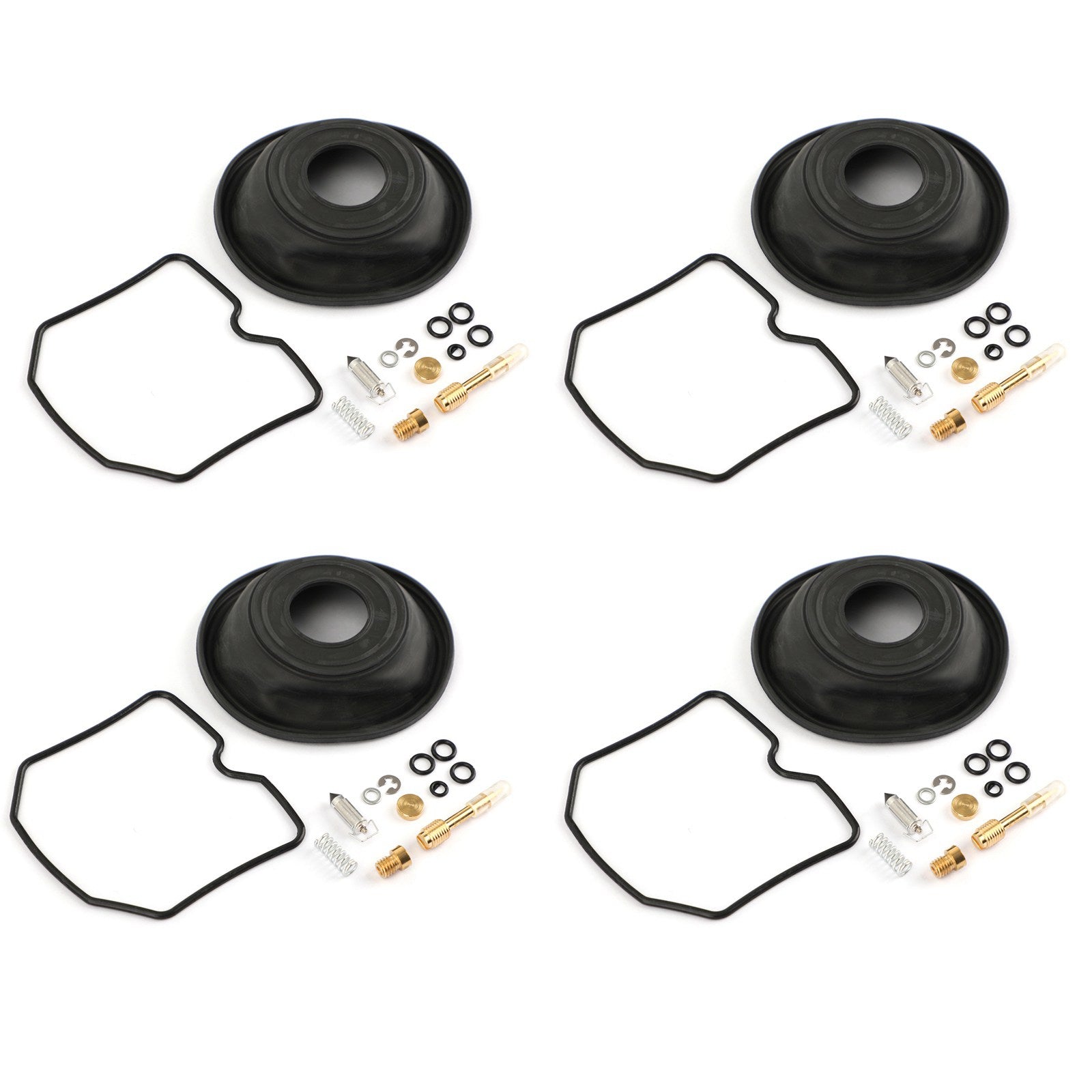 4 Sett forgasserreparasjonsoppbyggingssett for Suzuki GSF600S Bandit 1996-2003