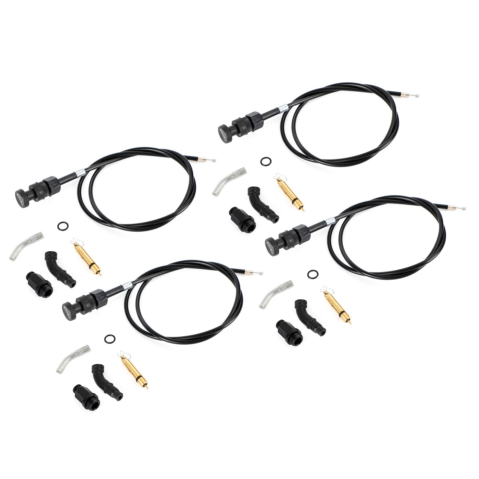 Kit di stanger di cavi choke carburatore 4x adatto per Honda Rancher TRX350 FM TM 00-06