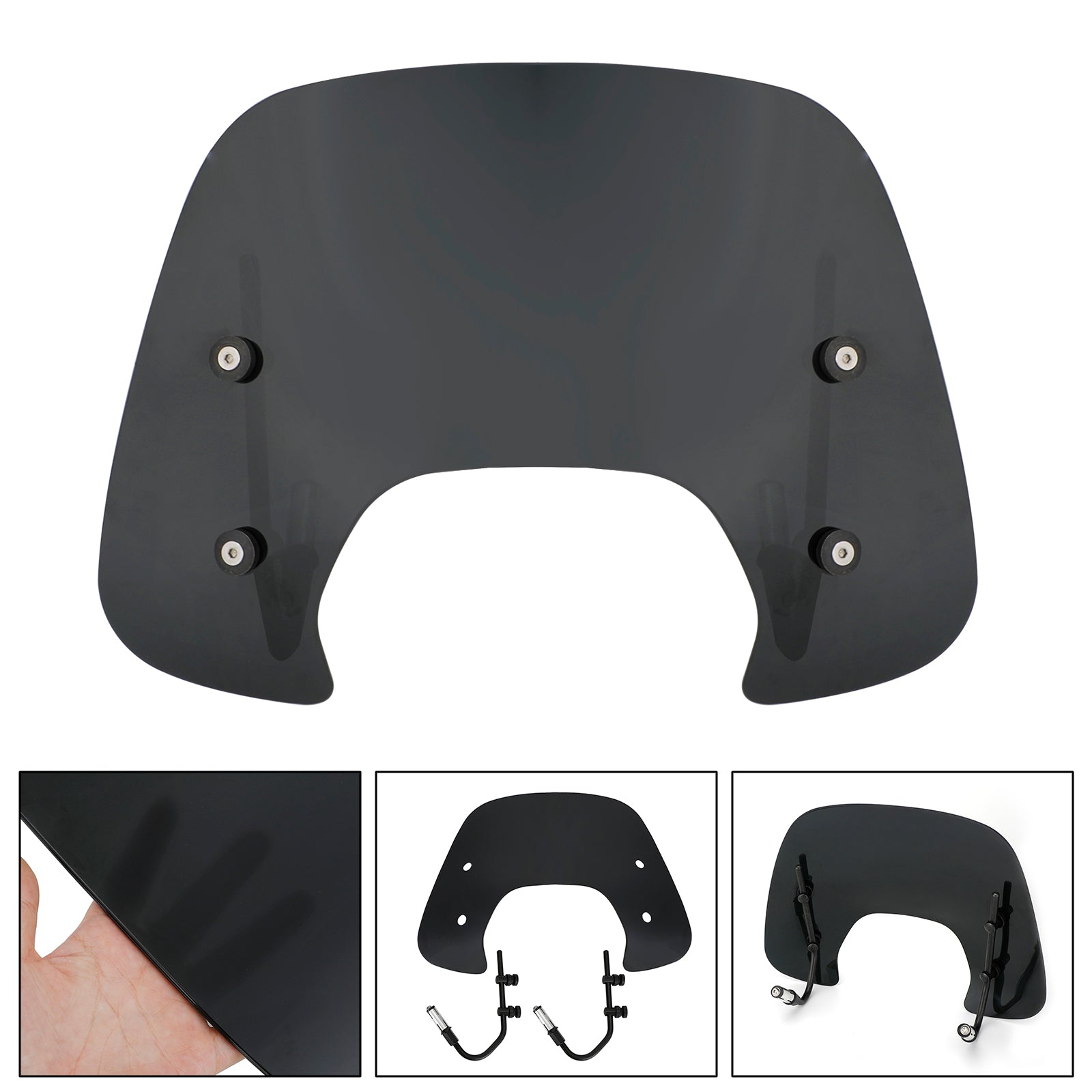 ABS motorcykel forrude forrude pasform til Vespa Sprint 150 2016-2021 generisk