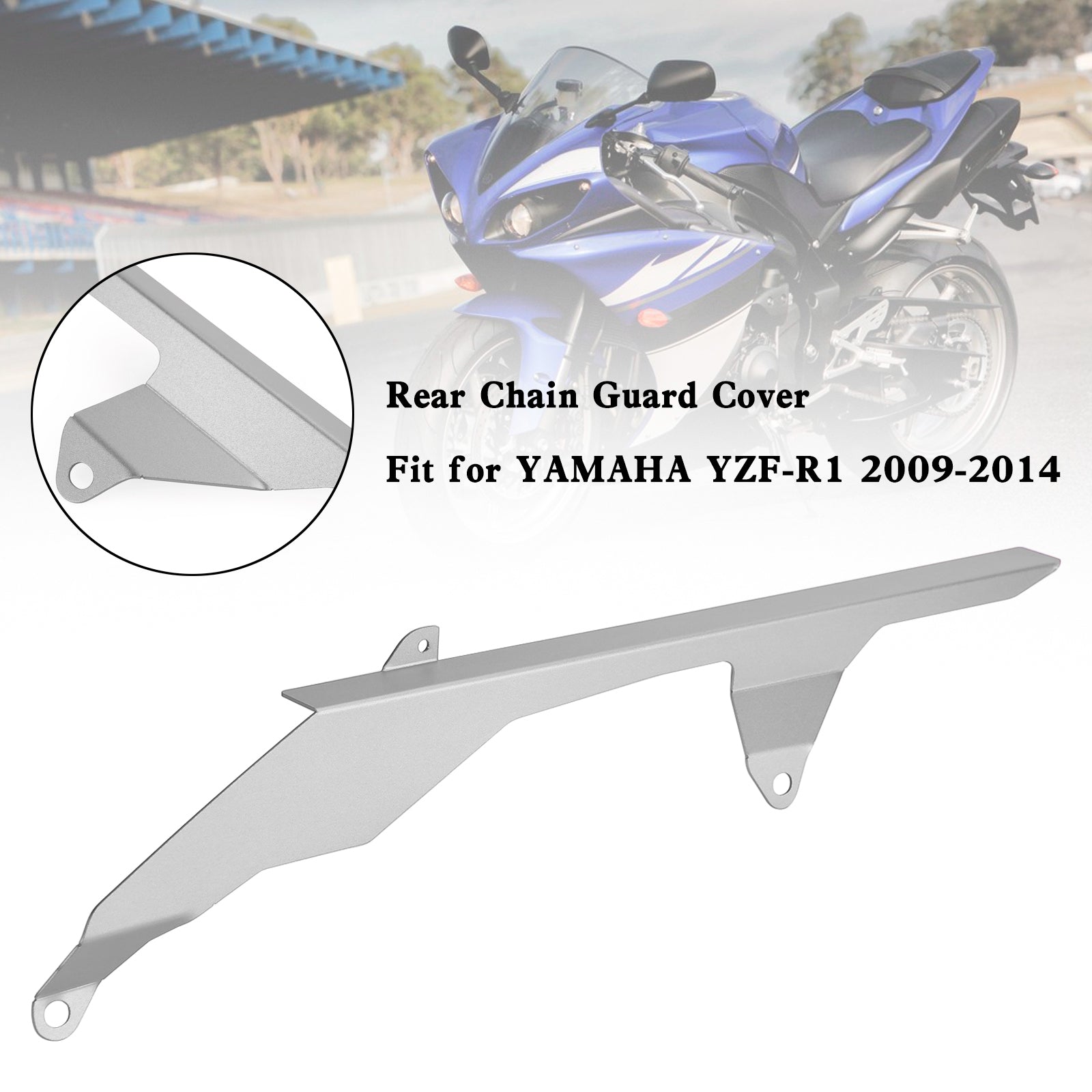Protector de cadena de piñón trasero para YAMAHA YZF R1 2009-2014 genérico