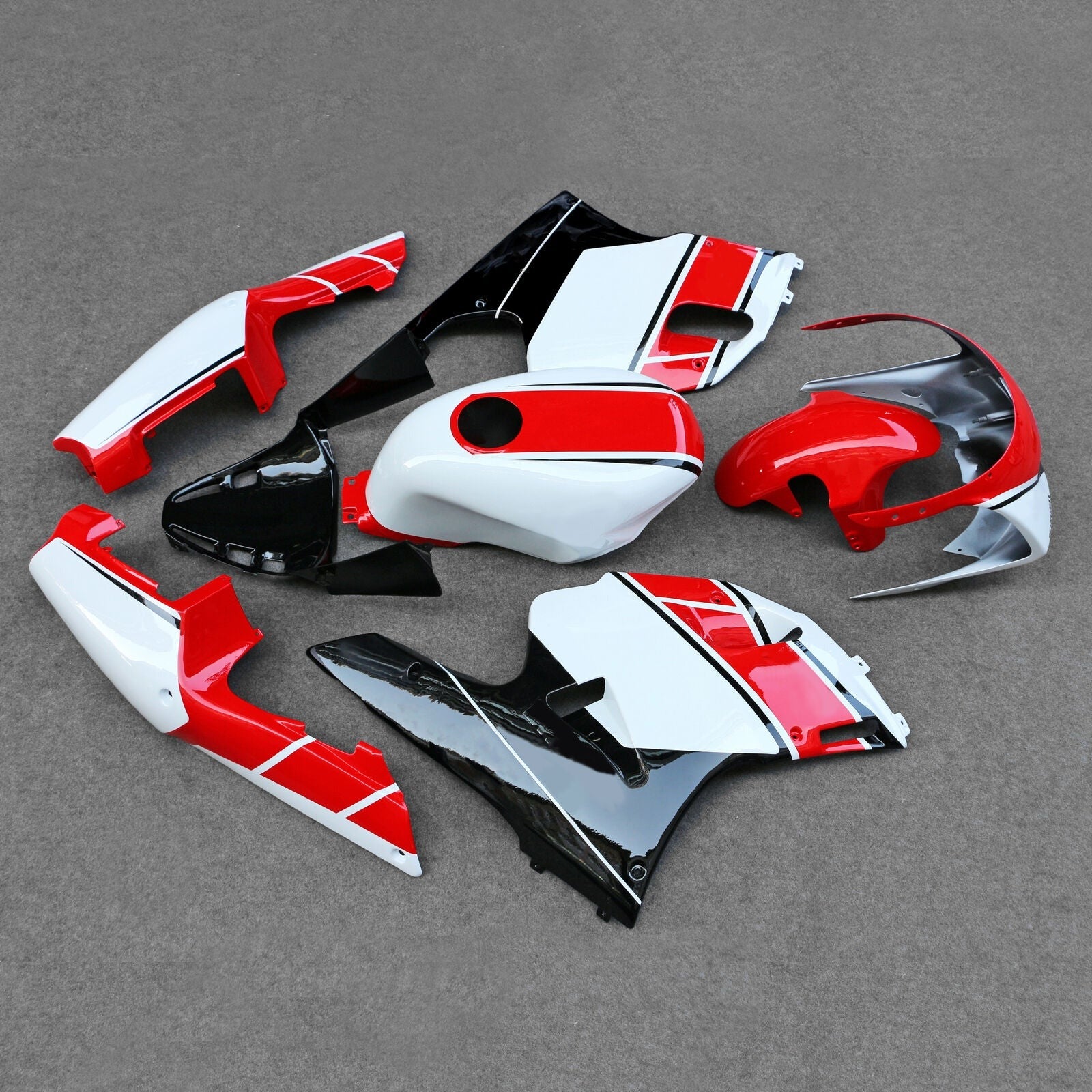 Amotopart 1991-1994 Yamaha TZR250 3XV Fairing Red & White Kit
