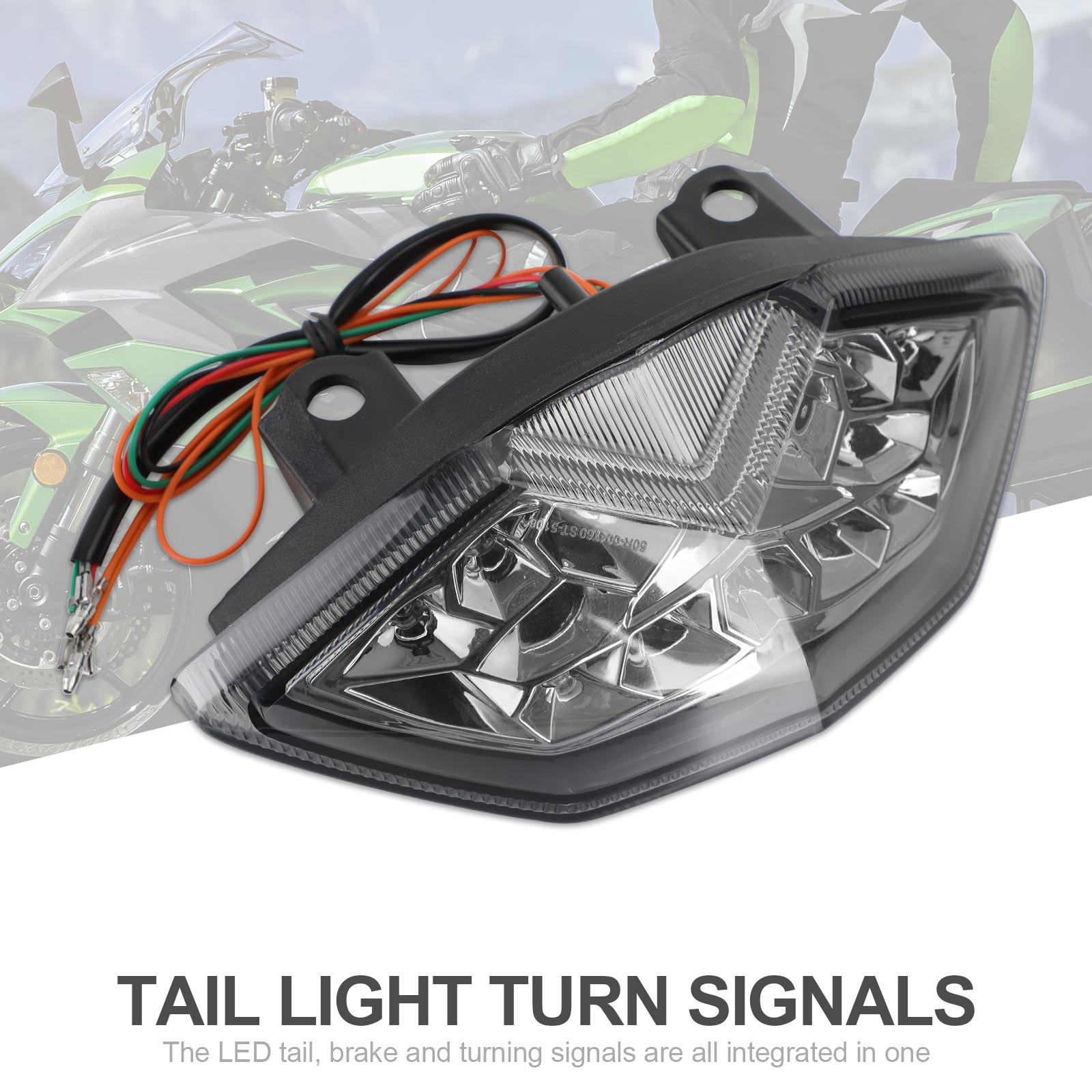Luz traseira integrada para kawasaki ninja 1000 kle 650 versys 2020 z1000/sx genérico