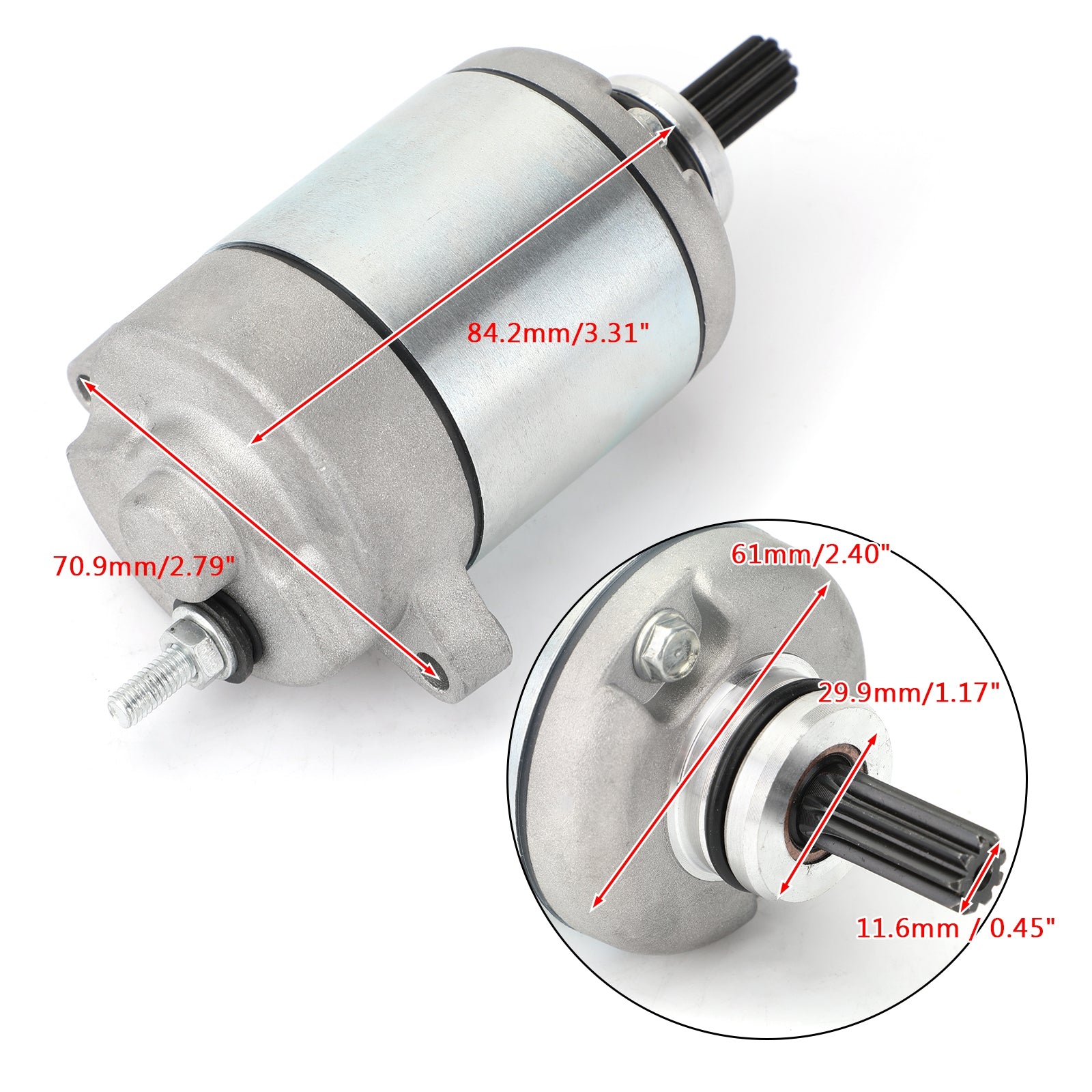 Ny Starter PMDD CCW 9-TOOTH 12V för Honda CRF125F CRF125FB 14-17 31200-K28-911
