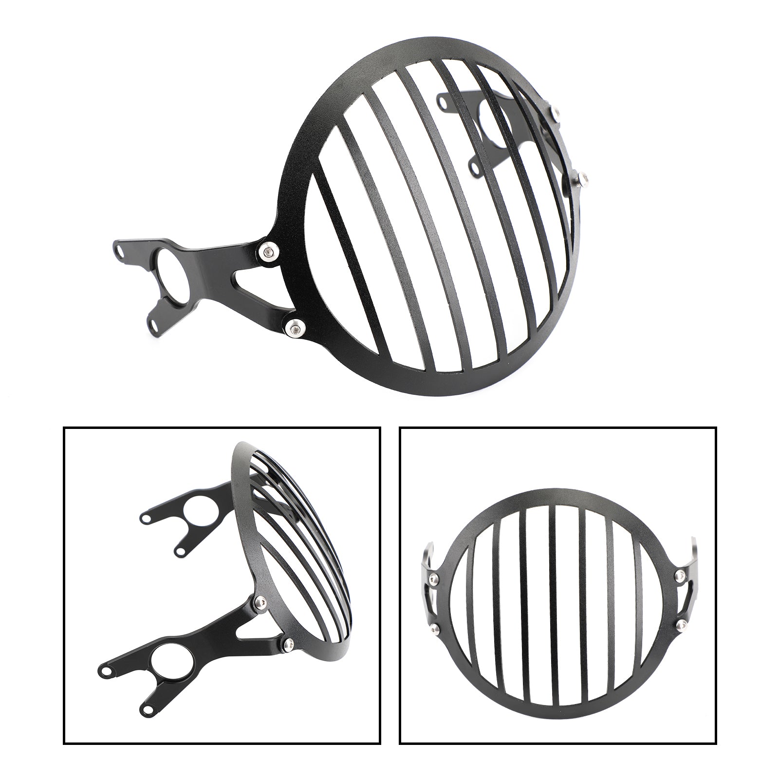 Protetor de tampa do farol de alumínio preto para Yamaha XSR 900 2016-2019