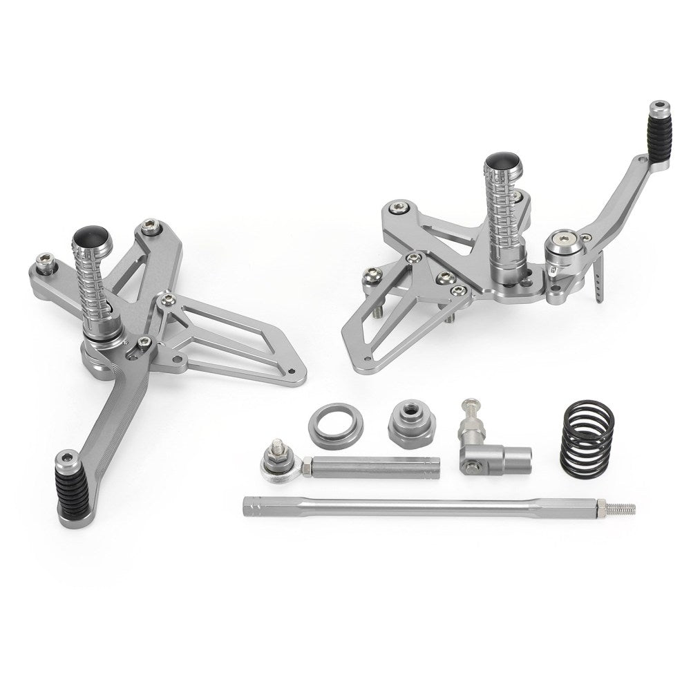 CNC-Aluminium-Fußrastenanlage, Fußrasten, passend für Kawasaki Ninja ZX 25R ZX-25R 2020–2021. Generischer FedEx Express-Versand