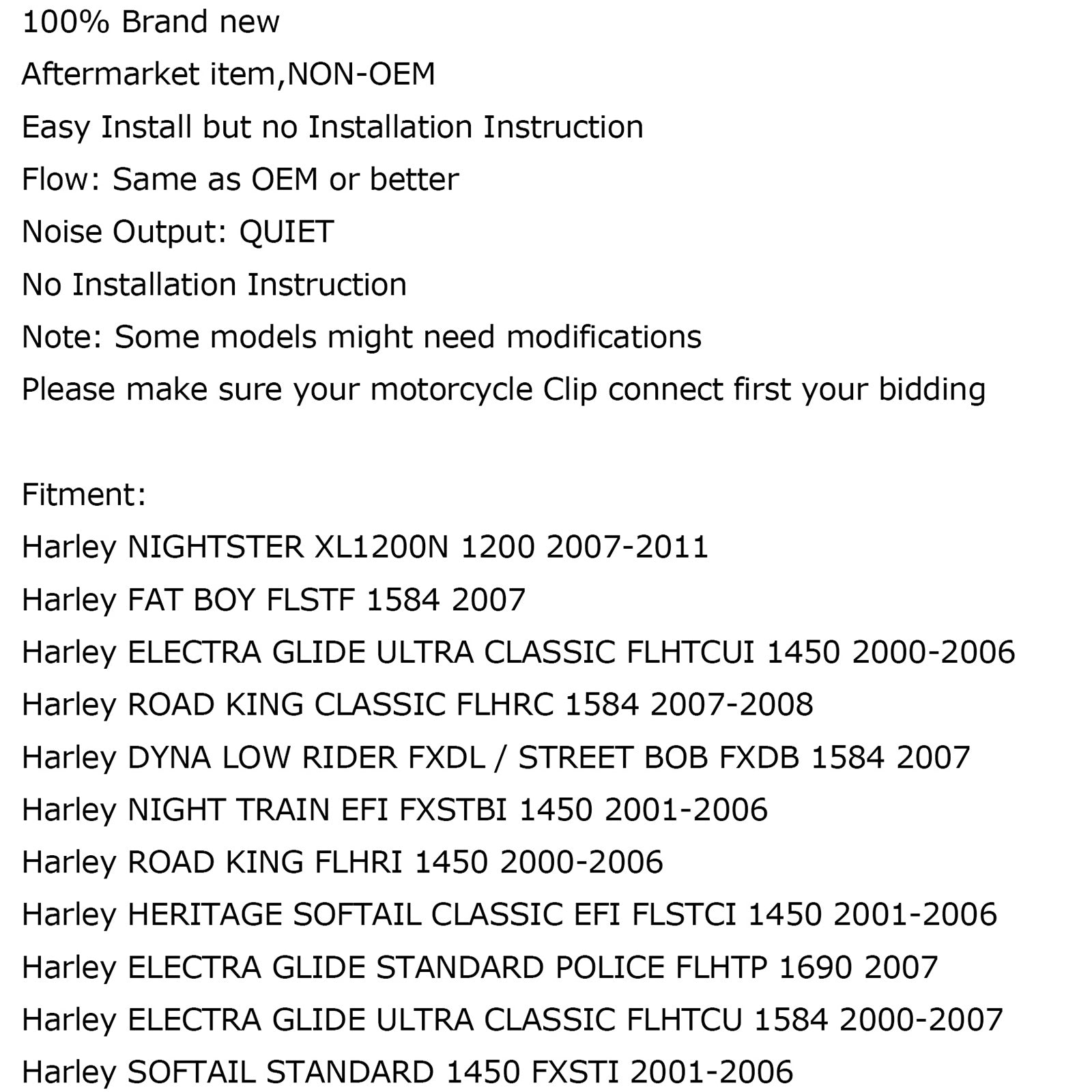 Fuel Pump For Harley SOFTAIL STANDARD 1450 ROAD KING DYNA STREET Fat Boy 1584