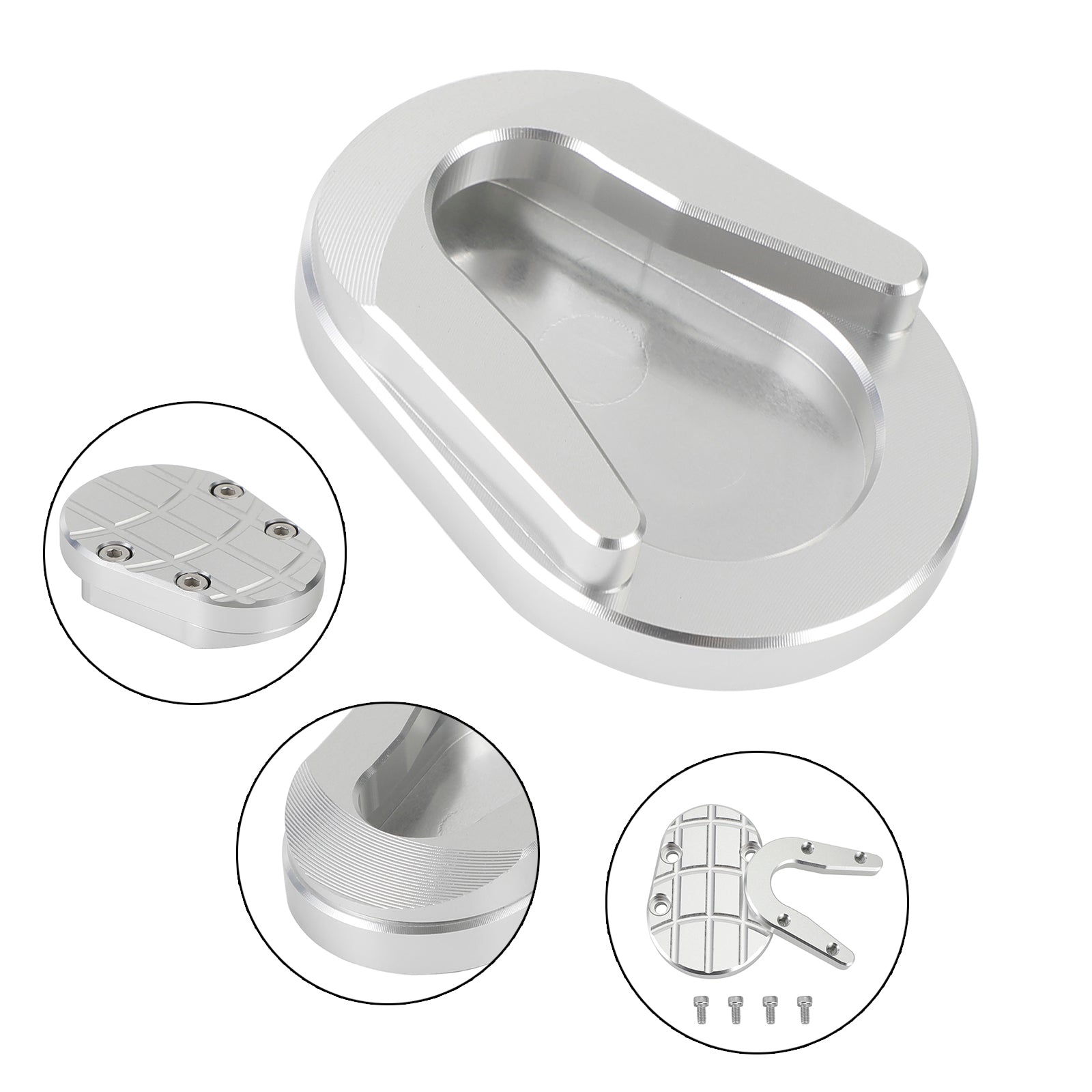 13-20 Vespa Sprint dan Primavera 150 Pata de cabra Almohadilla de extensión de caballete lateral