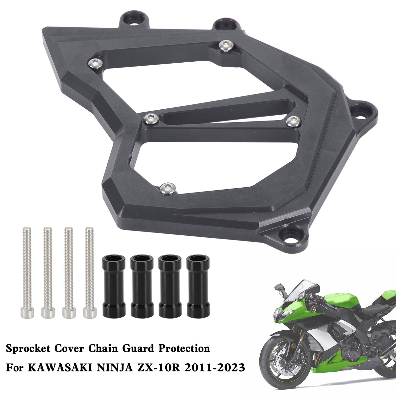 Front Soprocket Cover Chain Guard för Kawasaki Ninja ZX-10R ZX10R 2011-2023