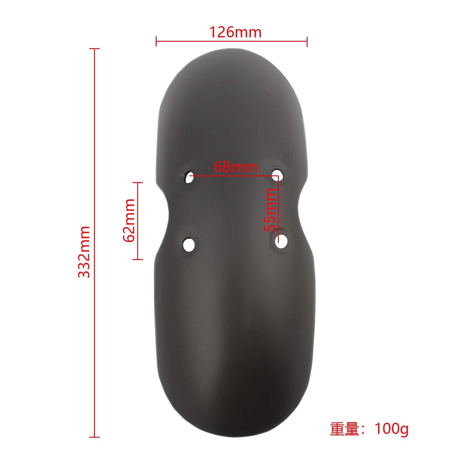 Guardabarros delantero para Bonneville T100 Scrambler Thruxton 2001-2016 genérico