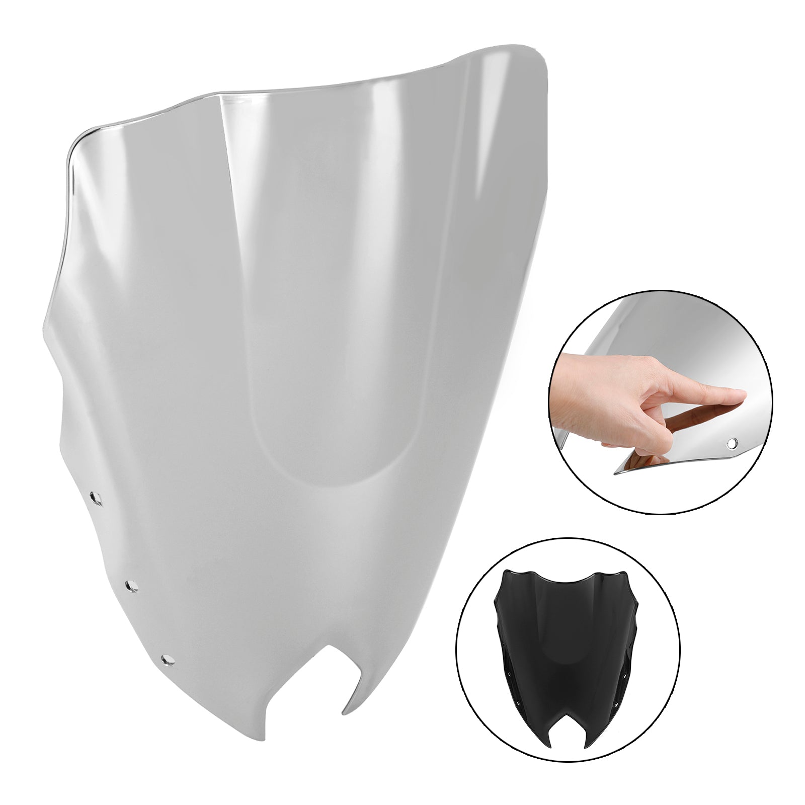 Le pare-brise de moto ABS Ajustement pour Yamaha FZ6R FZ-6R FZS600 2009-2015