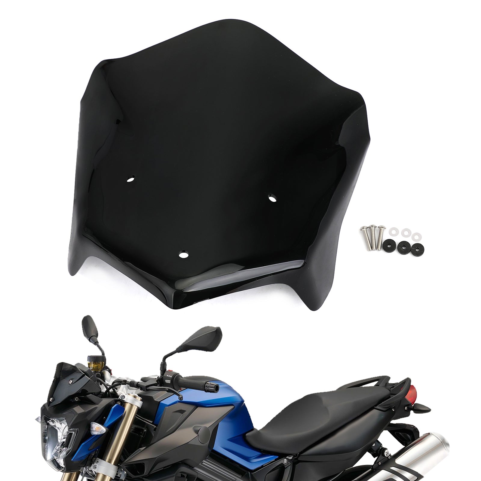 BMW ABS Plastic Motorcykel vindrutan vindruta passar för BMW F800R 2015-2020