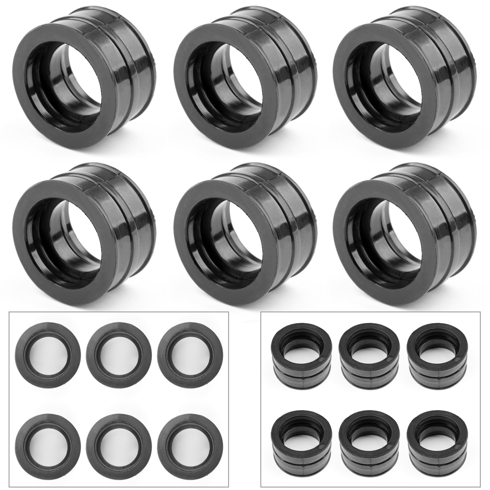 6st förgasarintagsgrenrörskor för Honda CBX1000 1979-1980 Generisk